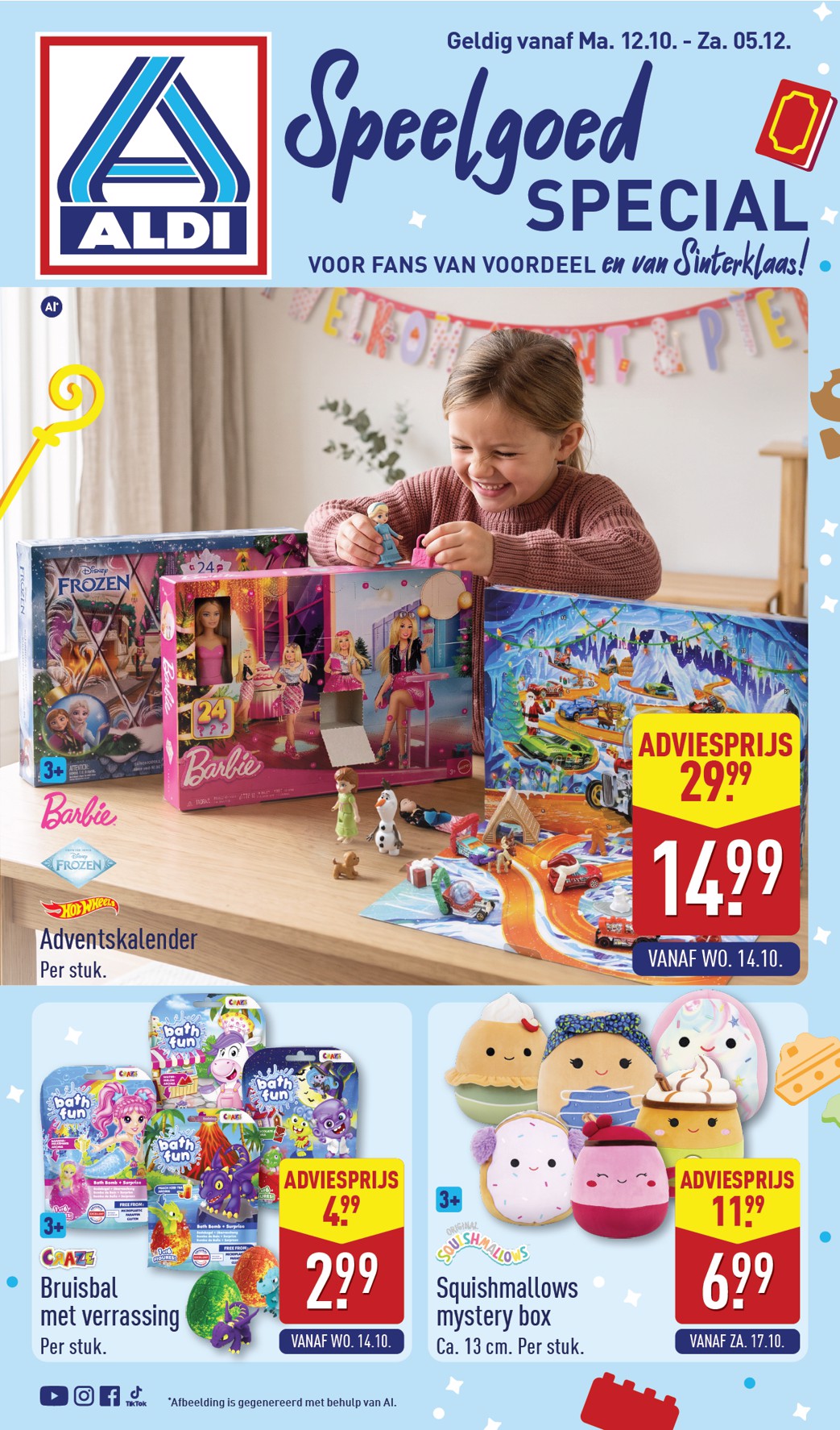 Huidige ALDI - Speelgoedspecial folder geldig van maandag 12-10-2026 tot zaterdag 05-12-2026