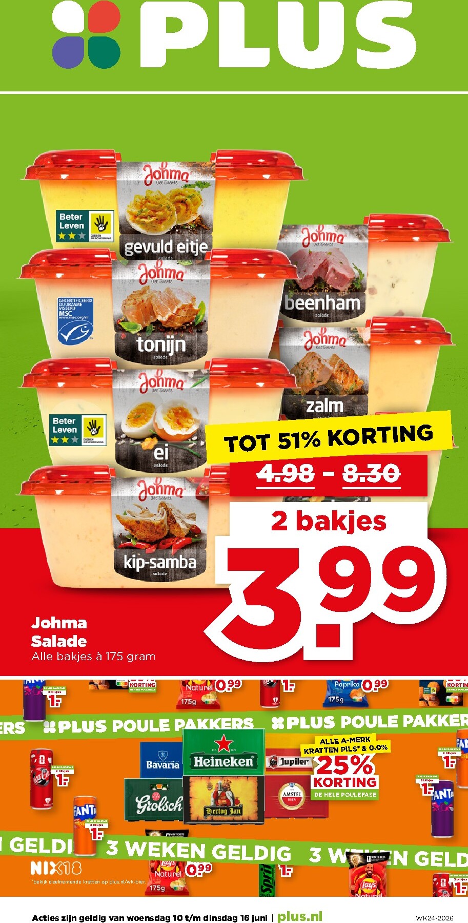 PLUS folder voor volgende week van woensdag 10-06-2026 tot dinsdag 16-06-2026