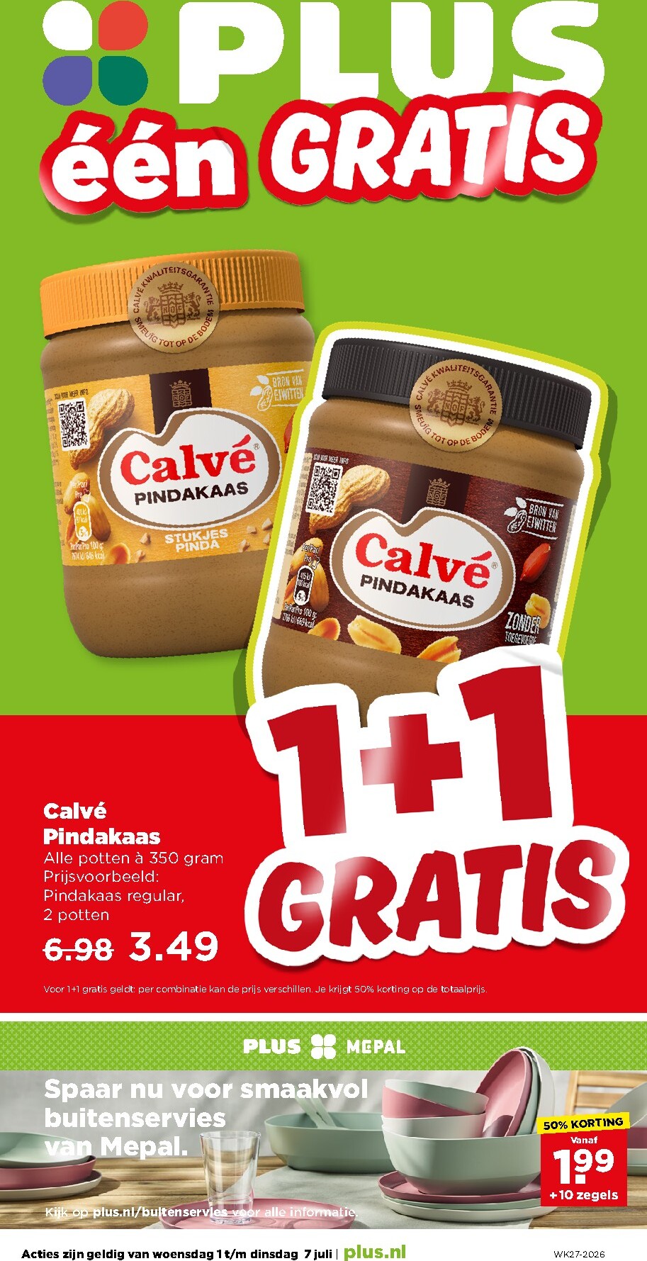 PLUS folder voor volgende week van woensdag 01-07-2026 tot dinsdag 07-07-2026