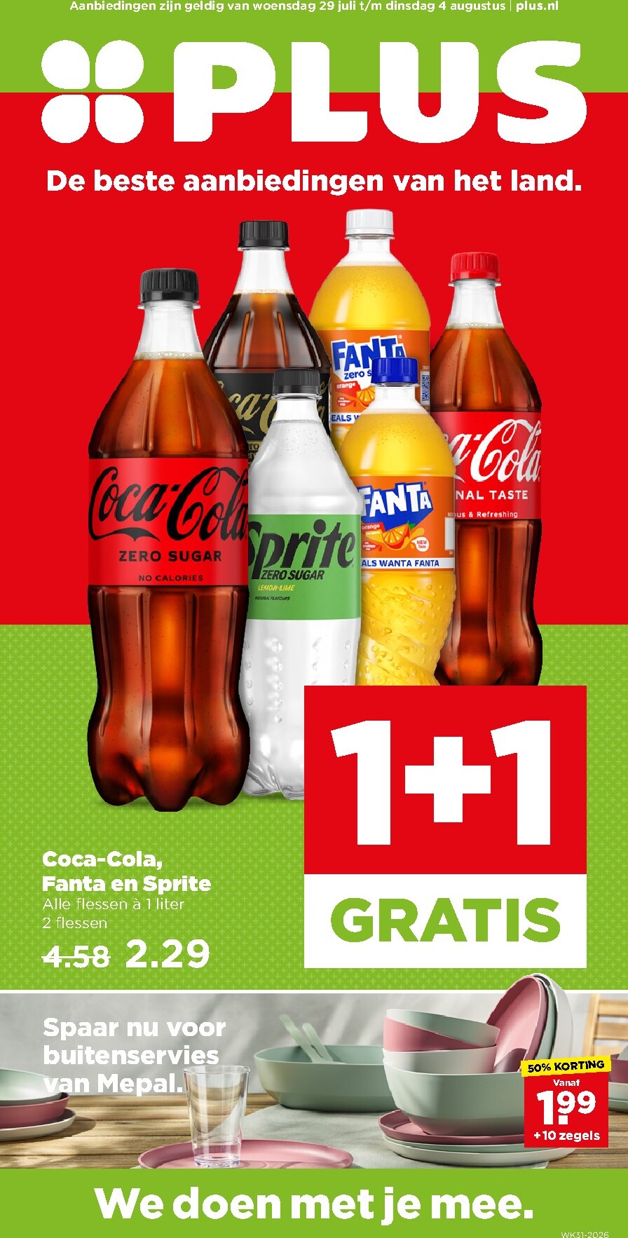 PLUS folder voor volgende week van woensdag 29-07-2026 tot dinsdag 04-08-2026