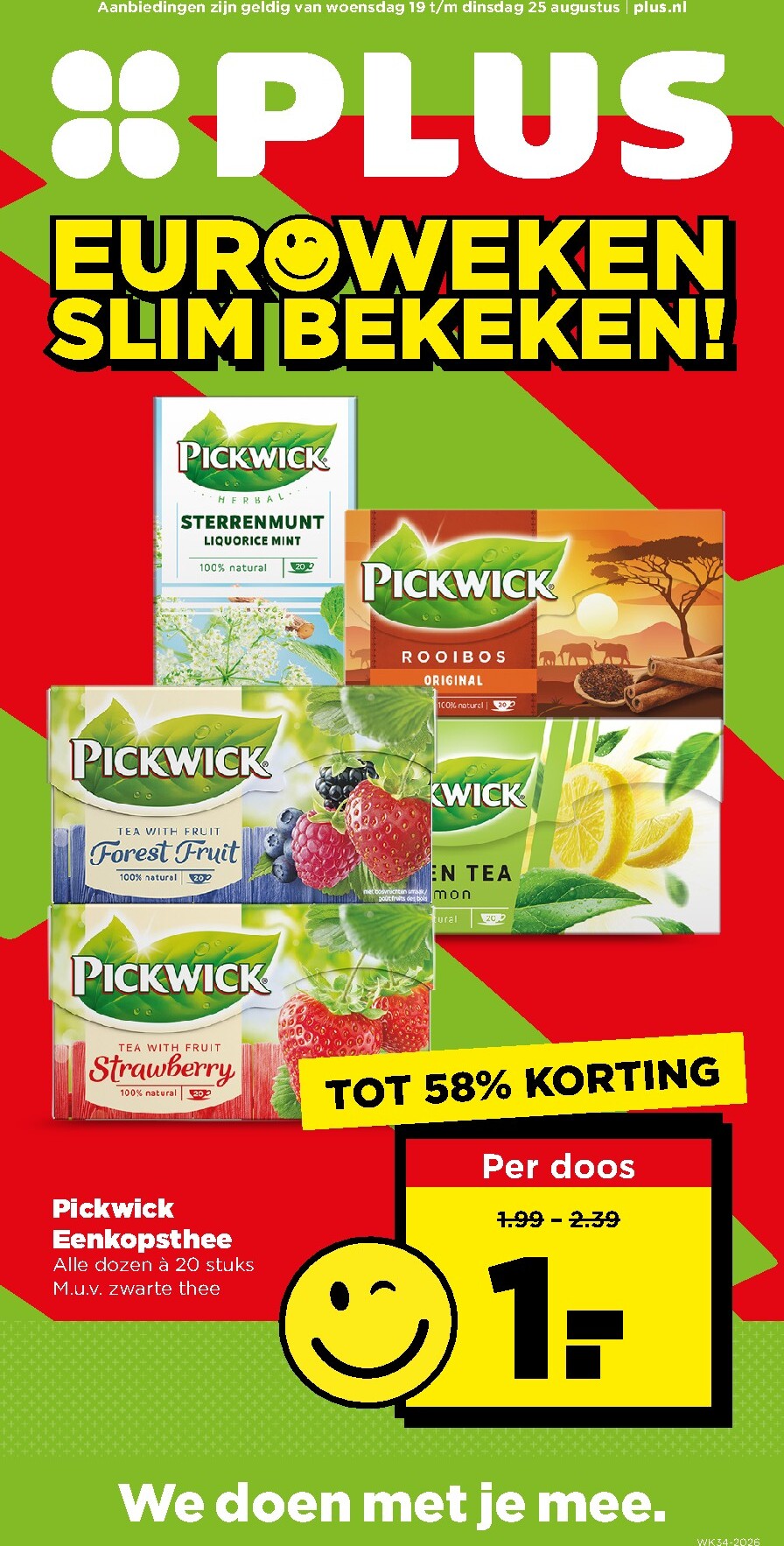 Toekomstige PLUS folder geldig van woensdag 19-08-2026 tot dinsdag 25-08-2026