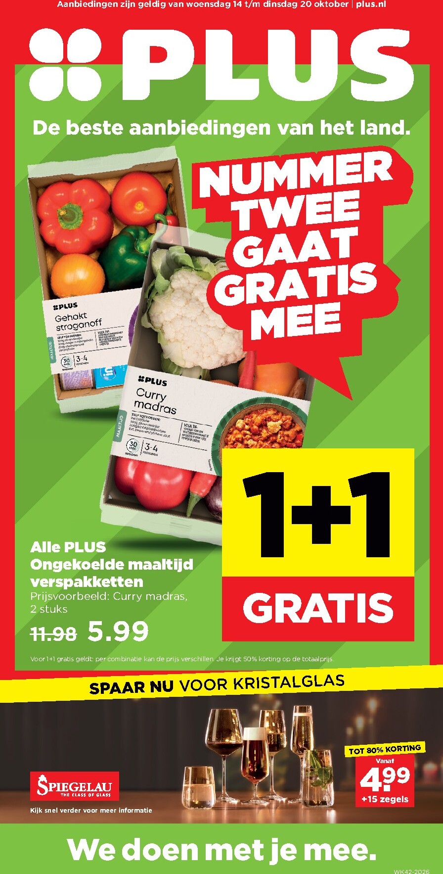 PLUS folder voor volgende week van woensdag 14-10-2026 tot dinsdag 20-10-2026