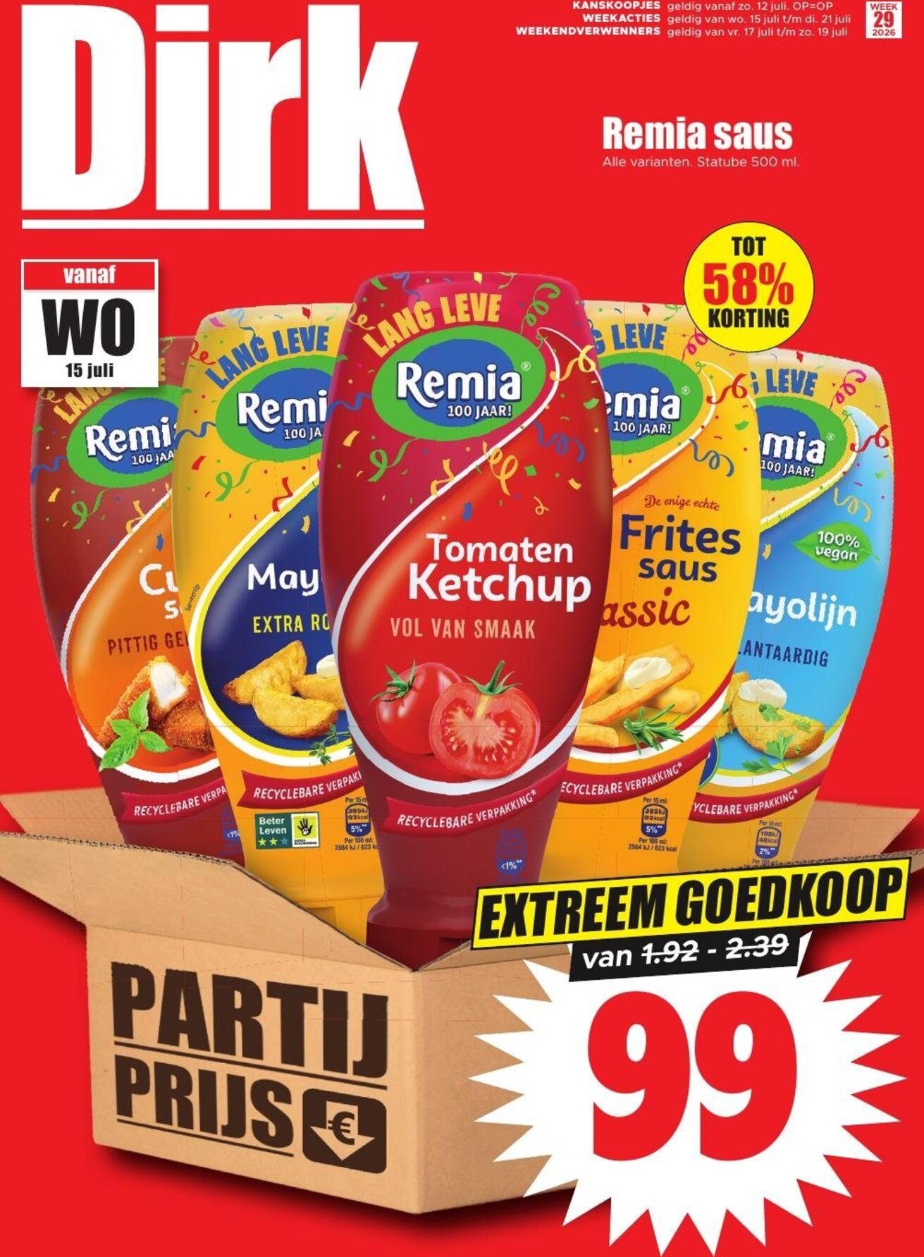 Dirk folder voor volgende week van woensdag 15-07-2026 tot dinsdag 21-07-2026