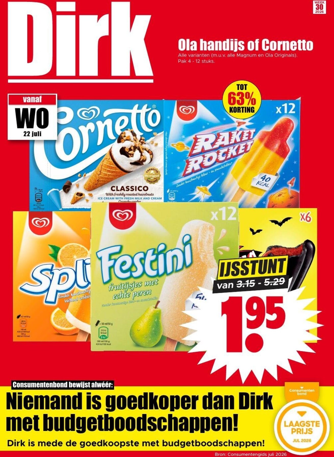 Dirk folder voor volgende week van woensdag 22-07-2026 tot dinsdag 28-07-2026