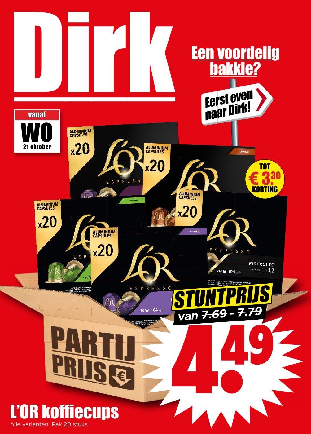 Toekomstige Dirk folder geldig van woensdag 21-10-2026 tot dinsdag 27-10-2026
