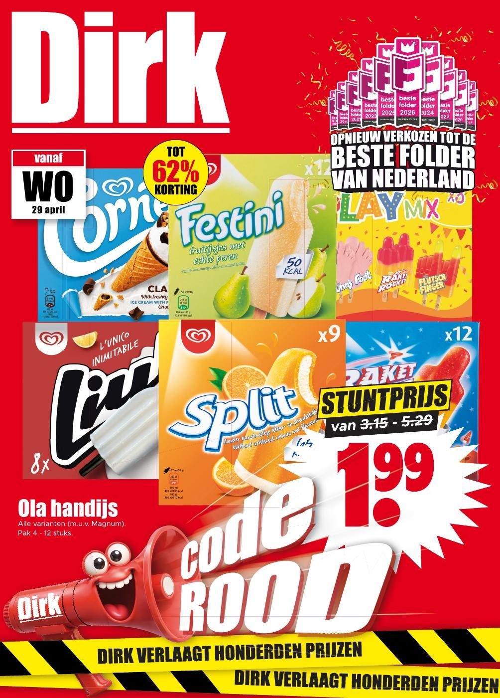 Huidige Dirk folder geldig van woensdag 29-04-2026 tot dinsdag 05-05-2026