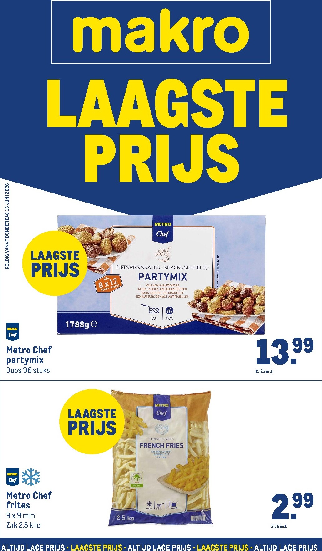 Huidige Makro - Laagste prijs folder geldig van donderdag 18-06-2026 tot dinsdag 30-06-2026