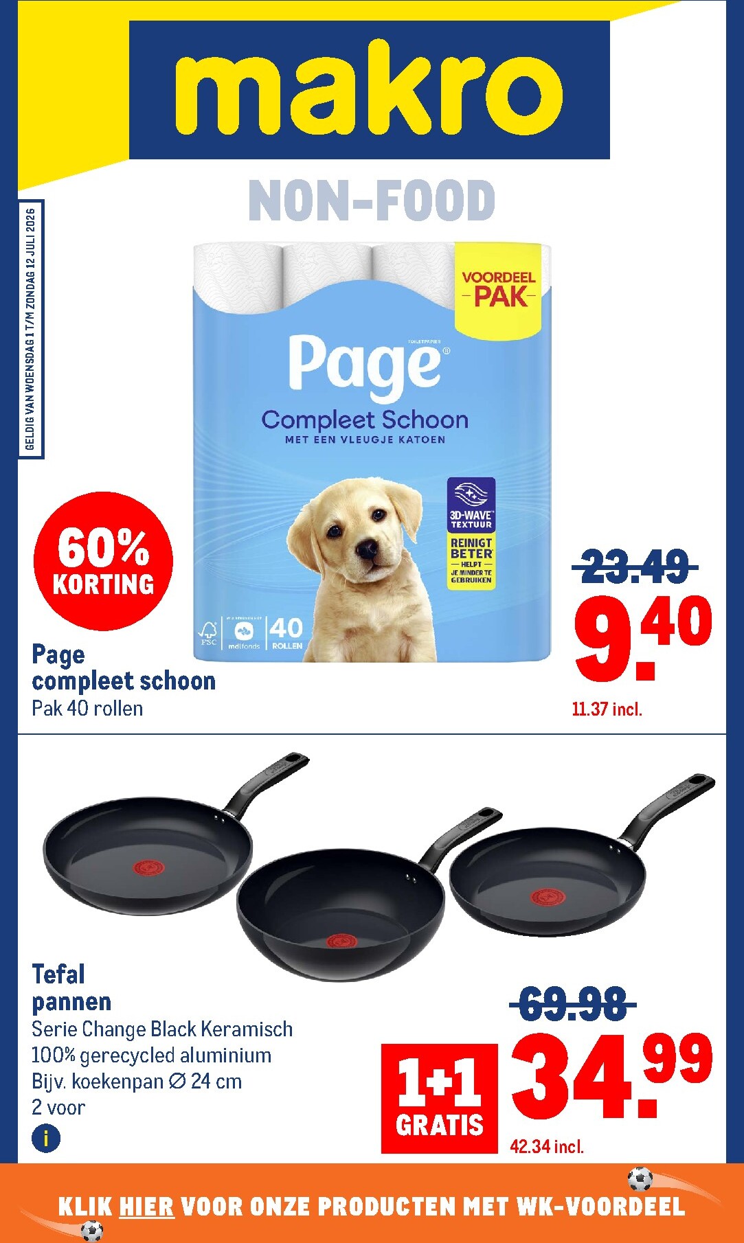 Toekomstige Makro - Non-Food folder geldig van woensdag 01-07-2026 tot zondag 12-07-2026