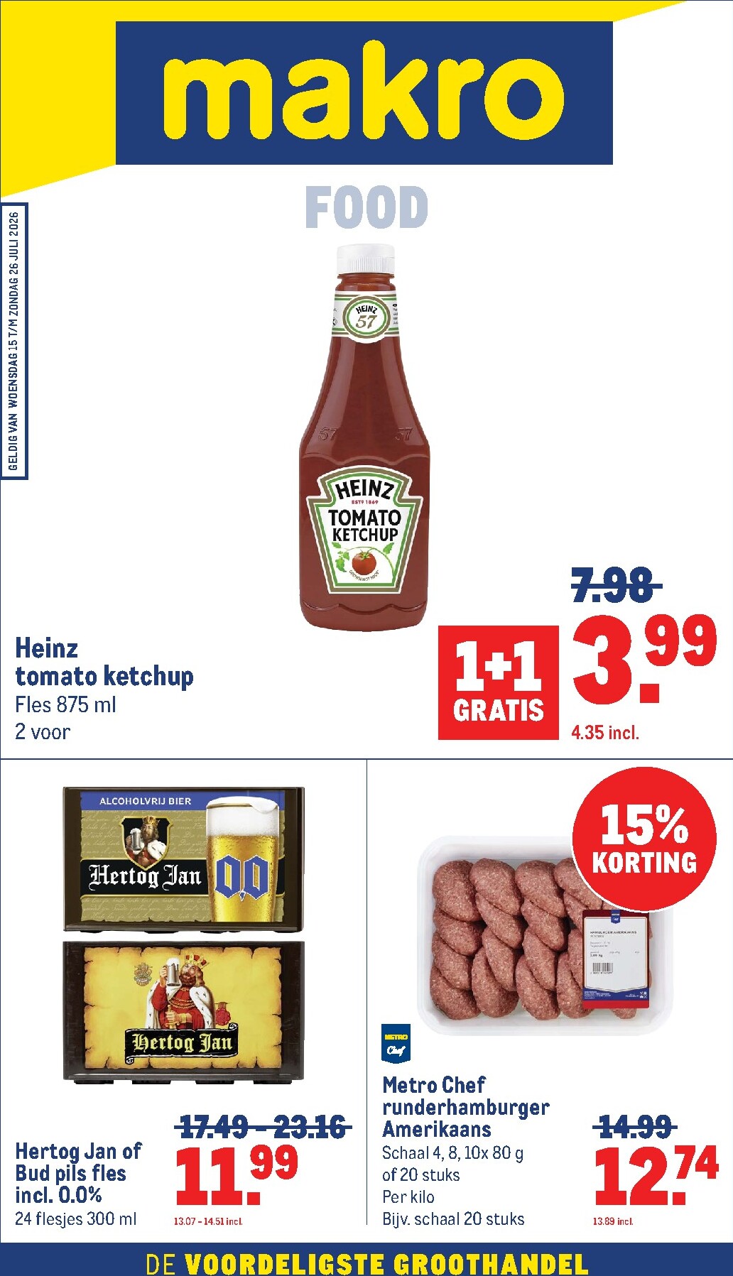 Huidige Makro - Food folder geldig van woensdag 15-07-2026 tot zondag 26-07-2026