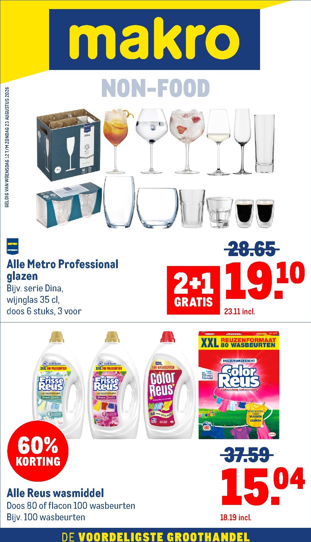 Toekomstige Makro - Non-Food folder geldig van woensdag 12-08-2026 tot zondag 23-08-2026