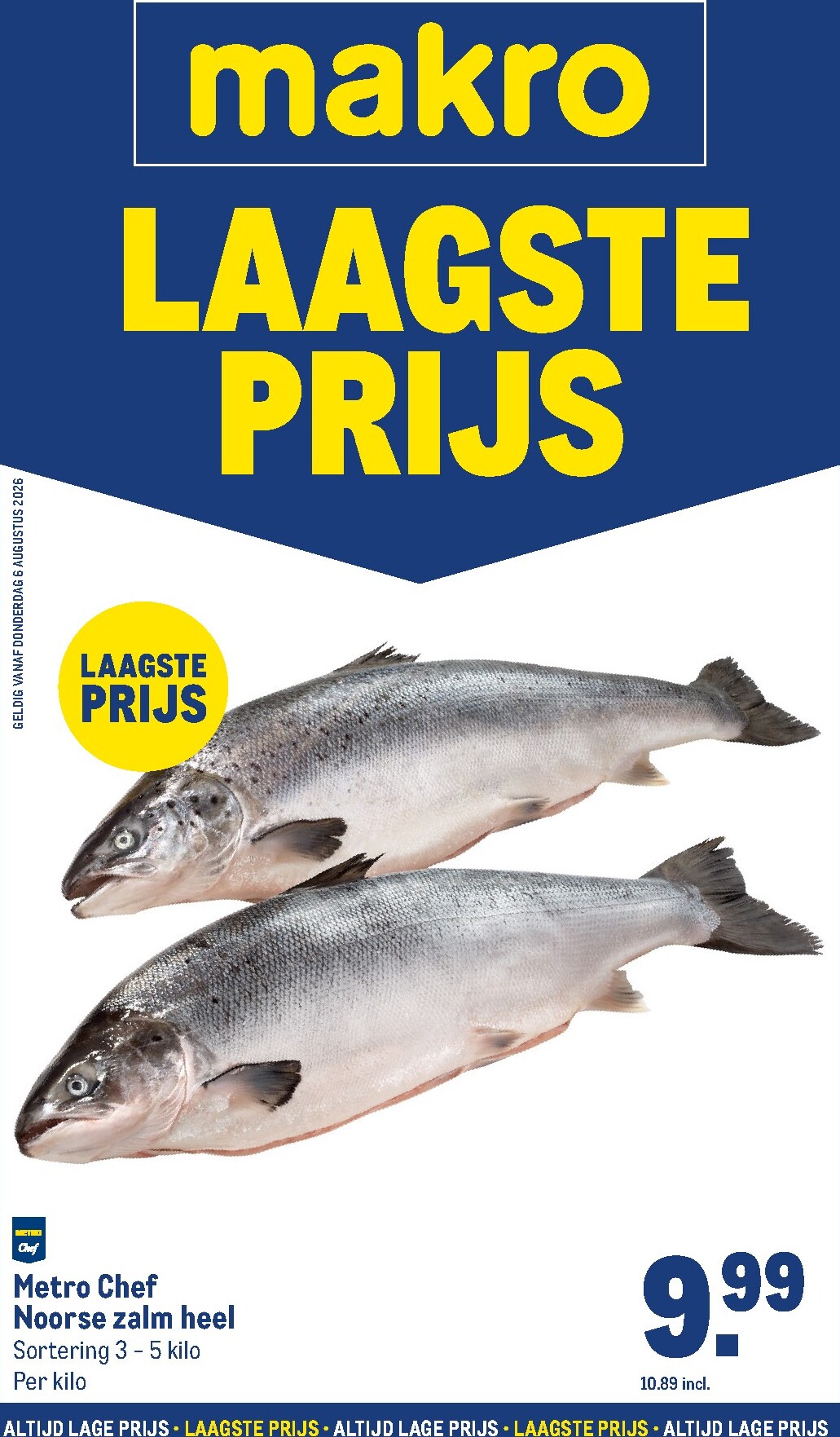 Huidige Makro - Laagste prijs folder geldig van donderdag 06-08-2026 tot maandag 31-08-2026