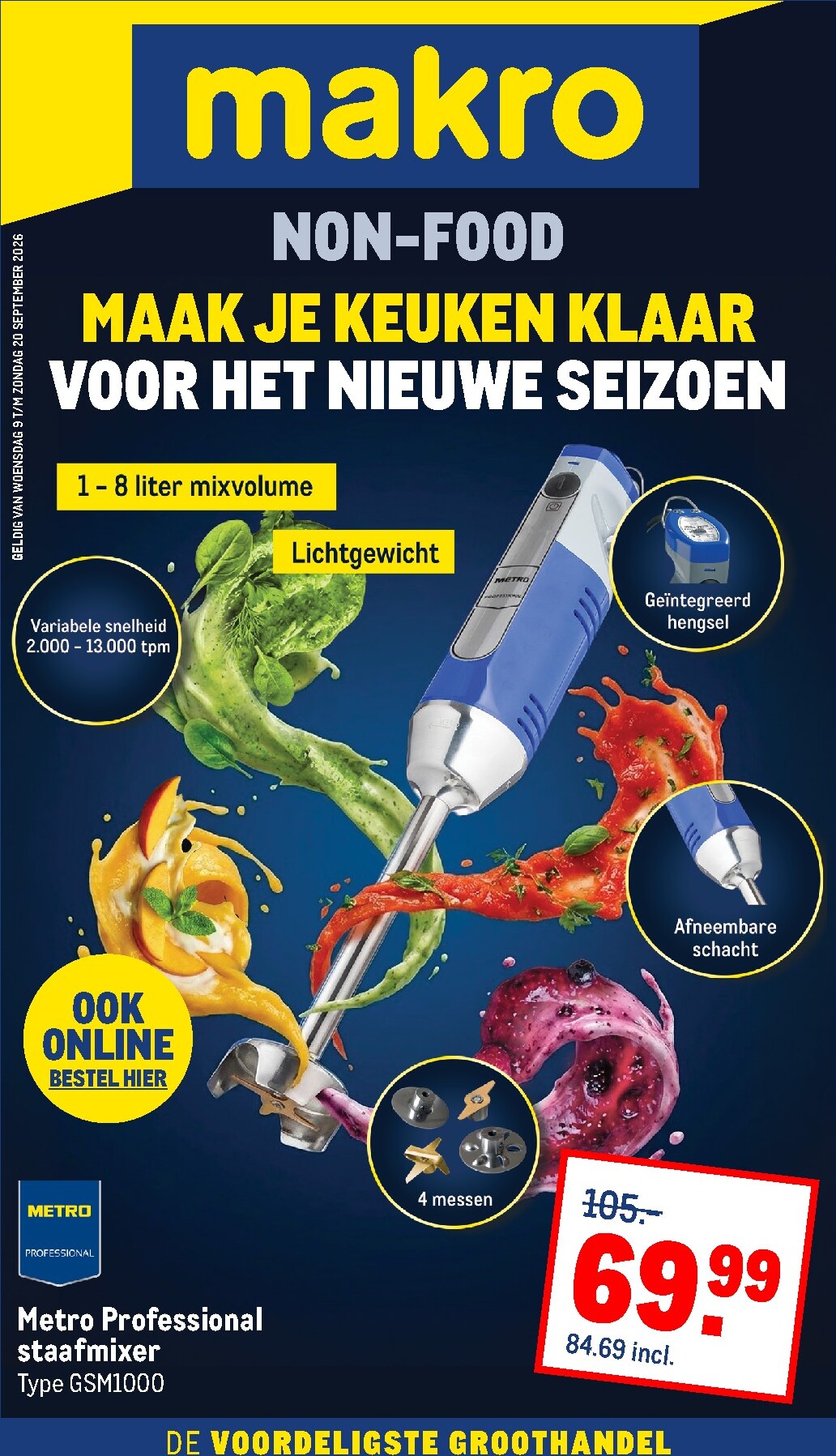 Makro - Non-Food folder voor volgende week van woensdag 09-09-2026 tot zondag 20-09-2026
