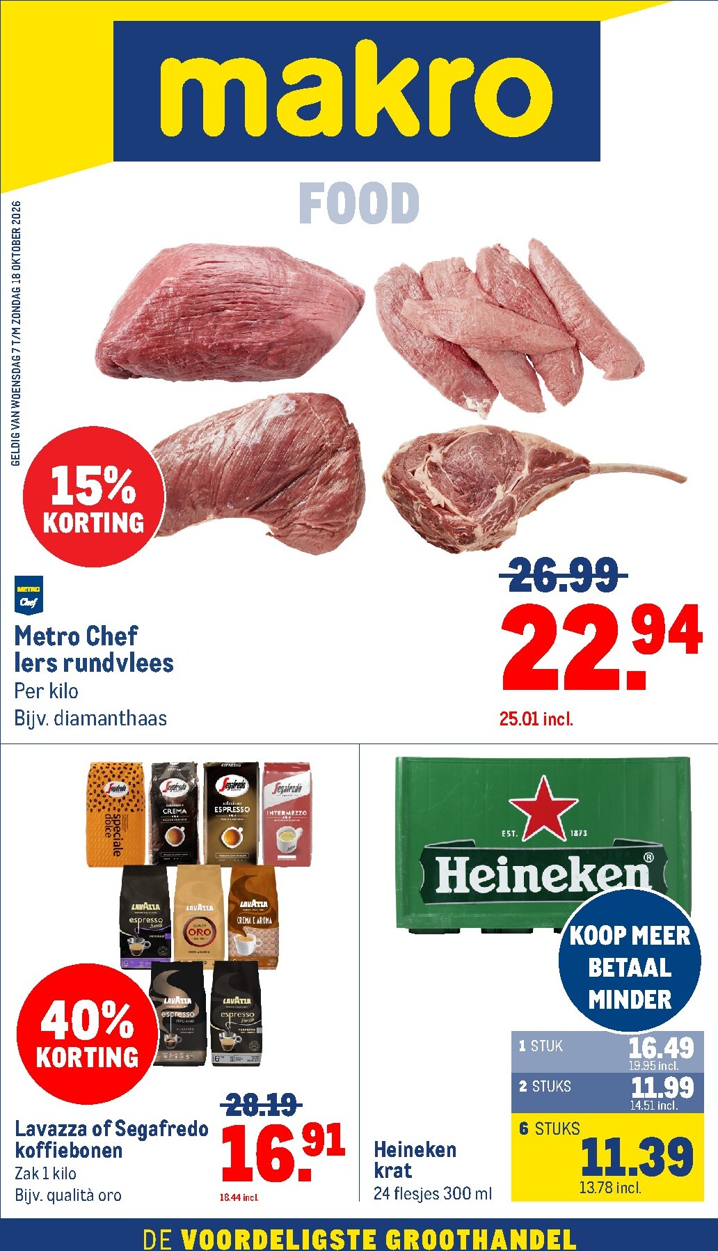 Makro folder voor volgende week van woensdag 07-10-2026 tot zondag 18-10-2026