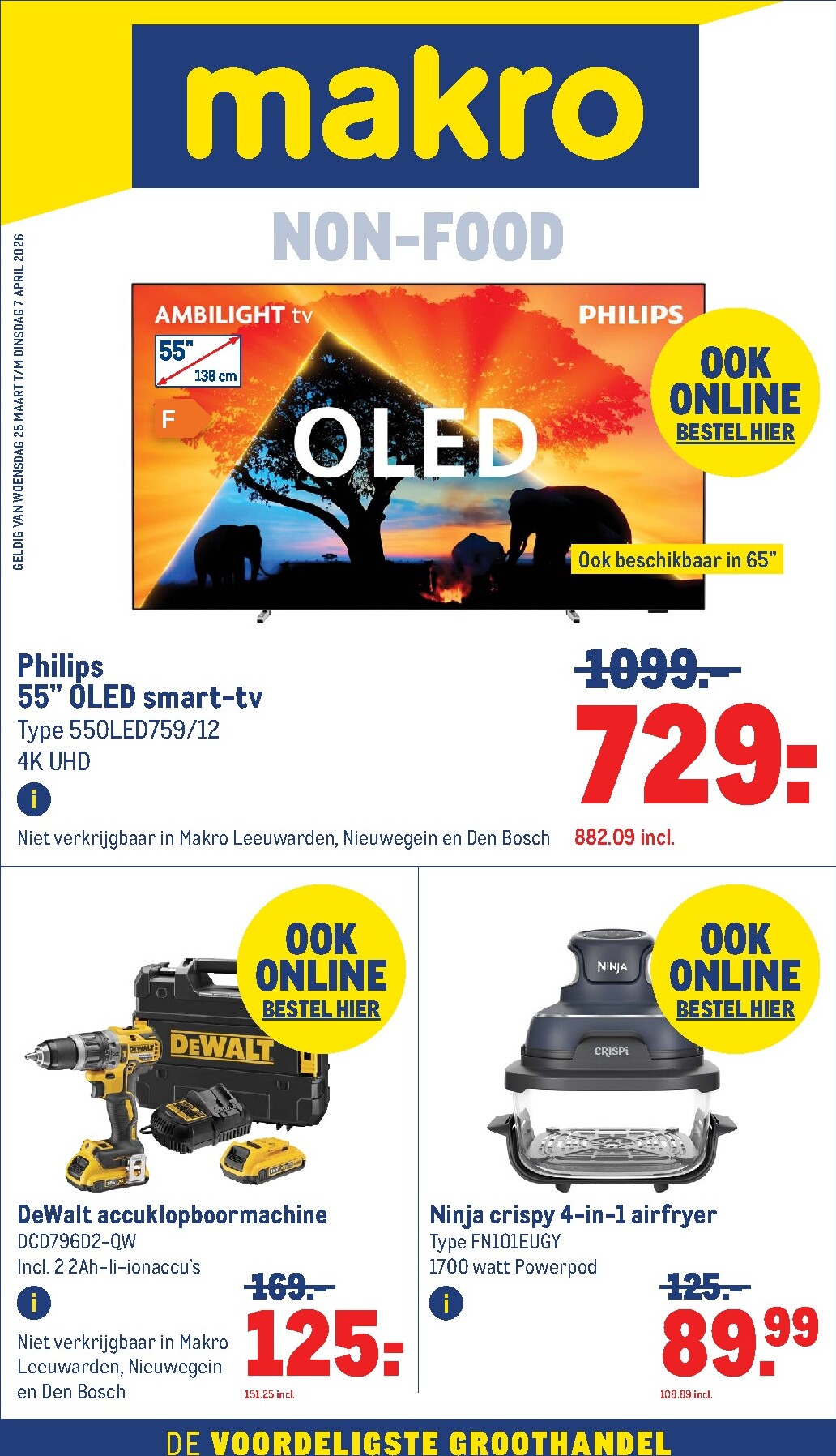 De Makro - Non-Food folder geldig vanaf 25-03-2026 t/m 07-04-2026