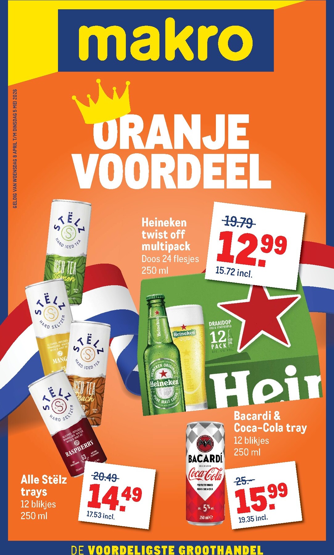 De Makro - Oranjevoordeel folder geldig vanaf 08-04-2026 t/m 05-05-2026