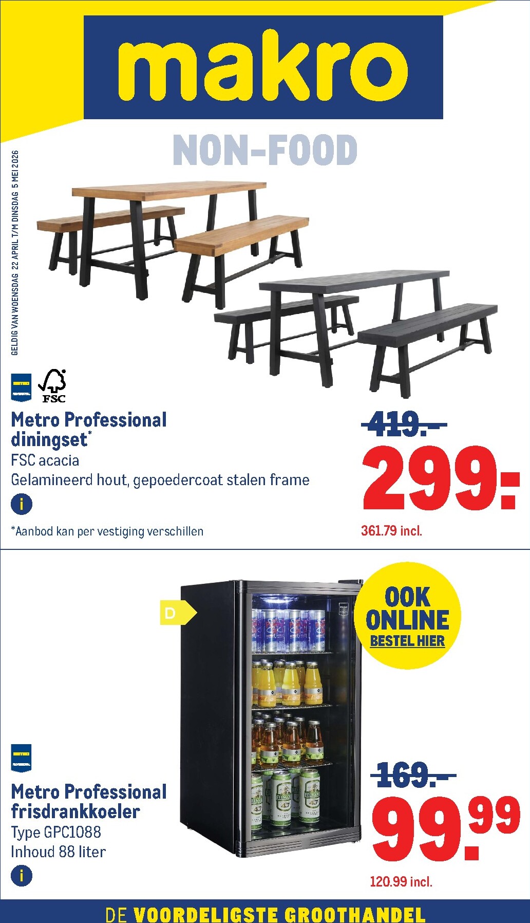 Toekomstige Makro - Non-Food folder geldig van woensdag 22-04-2026 tot dinsdag 05-05-2026