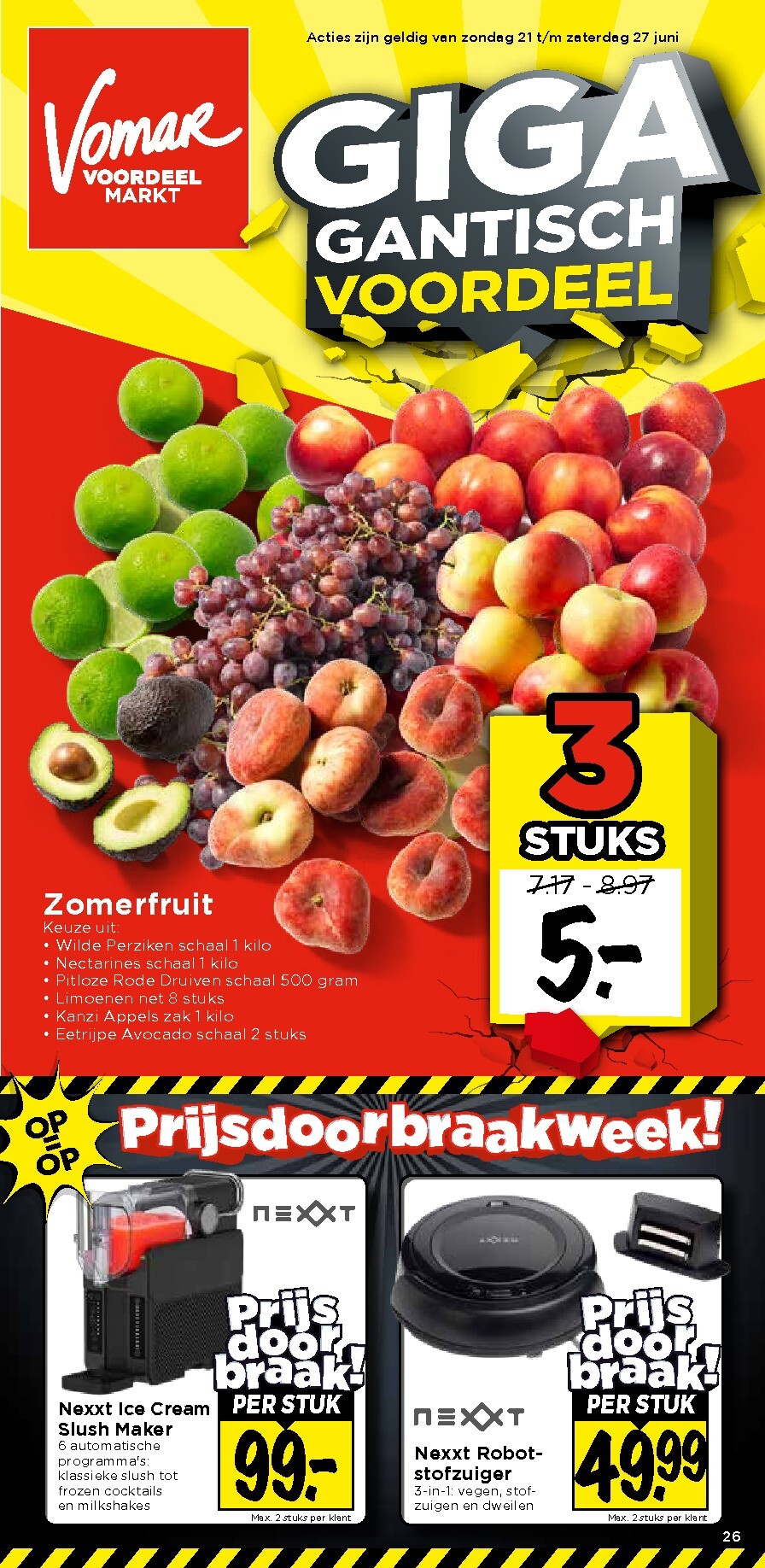 Vomar folder voor volgende week van zondag 21-06-2026 tot zaterdag 27-06-2026