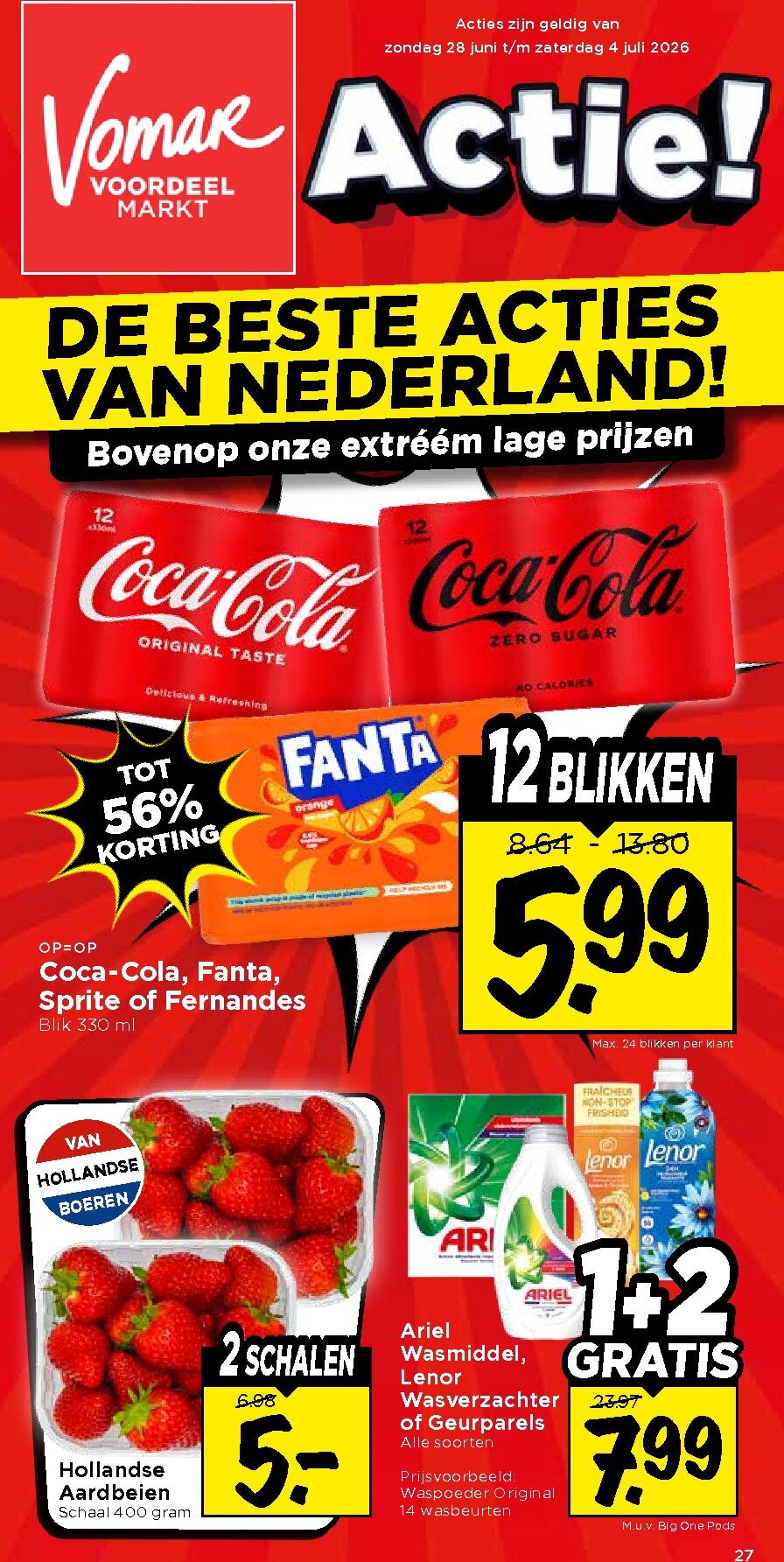Vomar folder voor volgende week van zondag 28-06-2026 tot zaterdag 04-07-2026