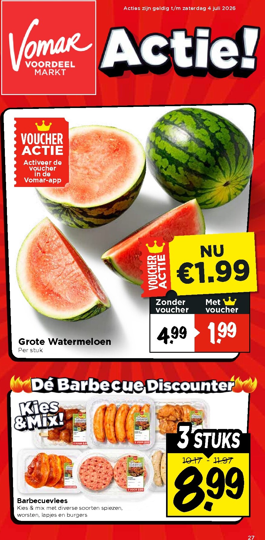 Huidige Vomar - Weekendfolder folder geldig van donderdag 25-06-2026 tot zaterdag 04-07-2026