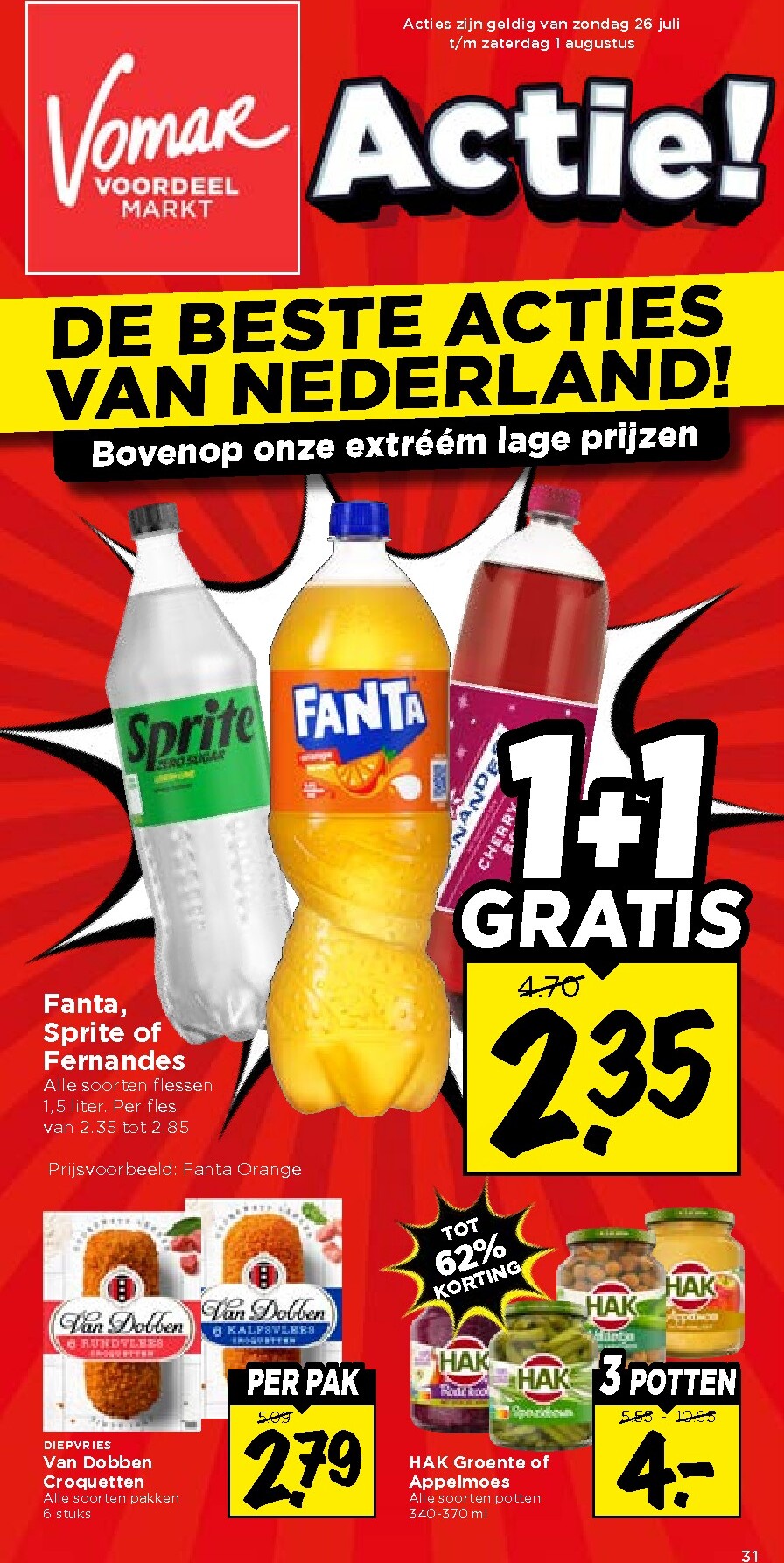 Vomar folder voor volgende week van zondag 26-07-2026 tot vrijdag 31-07-2026