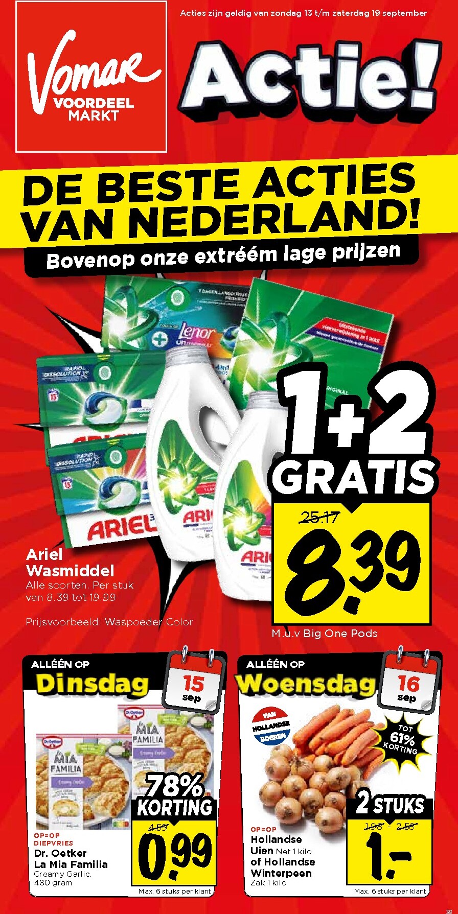 Vomar folder voor volgende week van zondag 13-09-2026 tot zaterdag 19-09-2026
