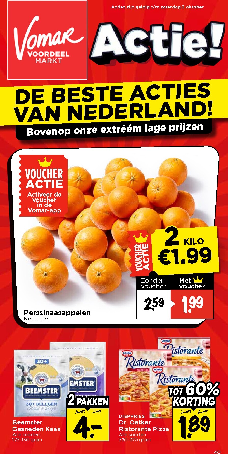 Huidige Vomar - Weekendfolder folder geldig van donderdag 01-10-2026 tot zaterdag 03-10-2026