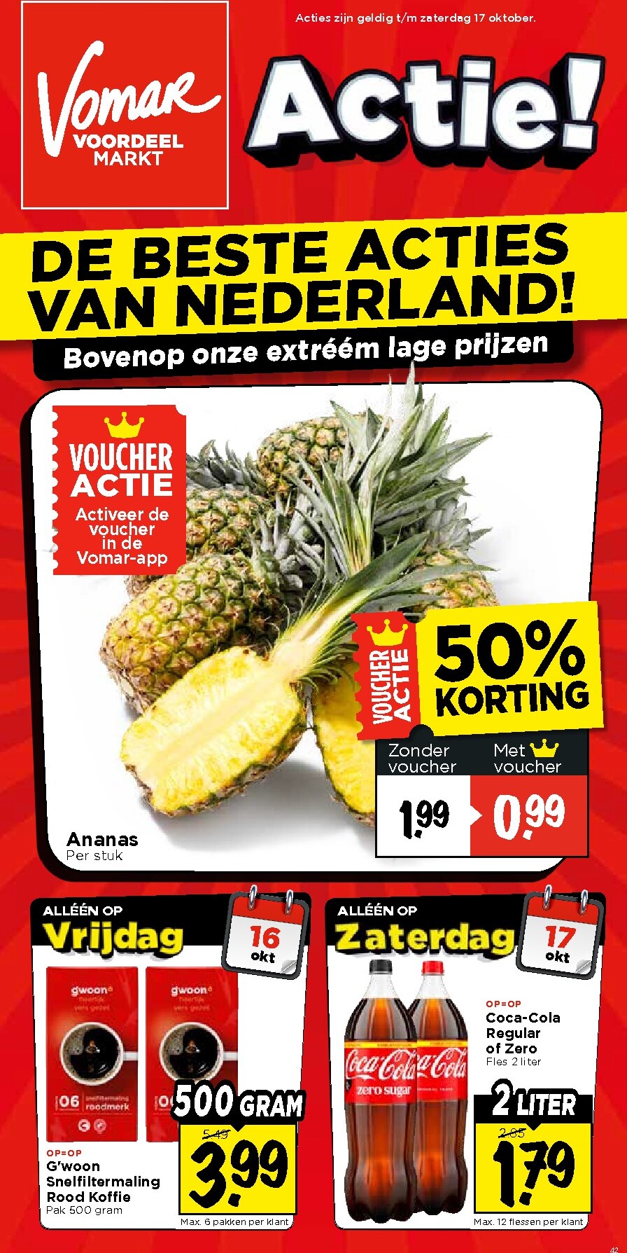 Huidige Vomar folder geldig van zondag 11-10-2026 tot zaterdag 17-10-2026