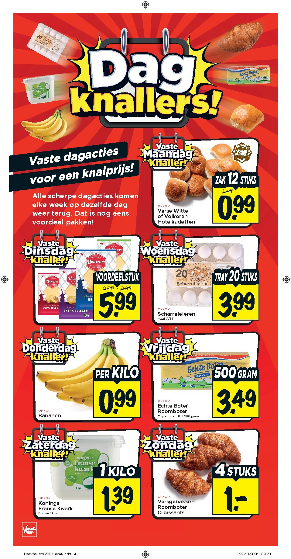 Huidige Vomar - Dagknallers folder geldig van maandag 26-10-2026 tot zondag 01-11-2026