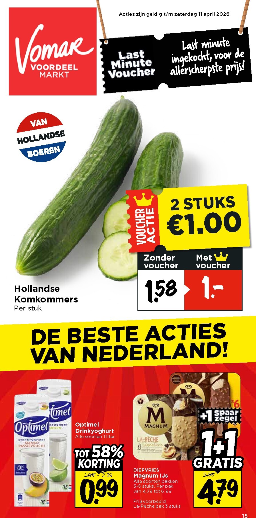 Huidige Vomar - Weekendfolder folder geldig van donderdag 09-04-2026 tot zaterdag 11-04-2026