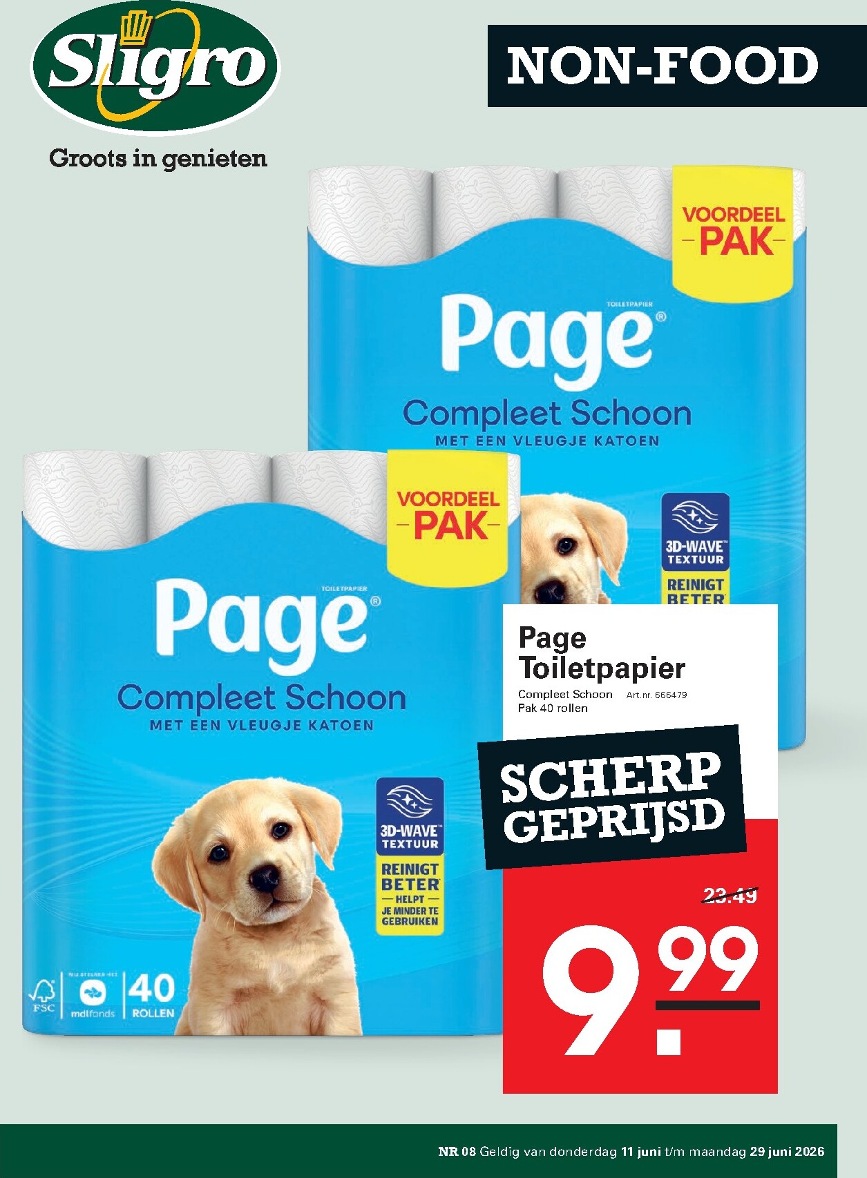 Huidige Sligro - Non-Food folder geldig van donderdag 11-06-2026 tot maandag 29-06-2026