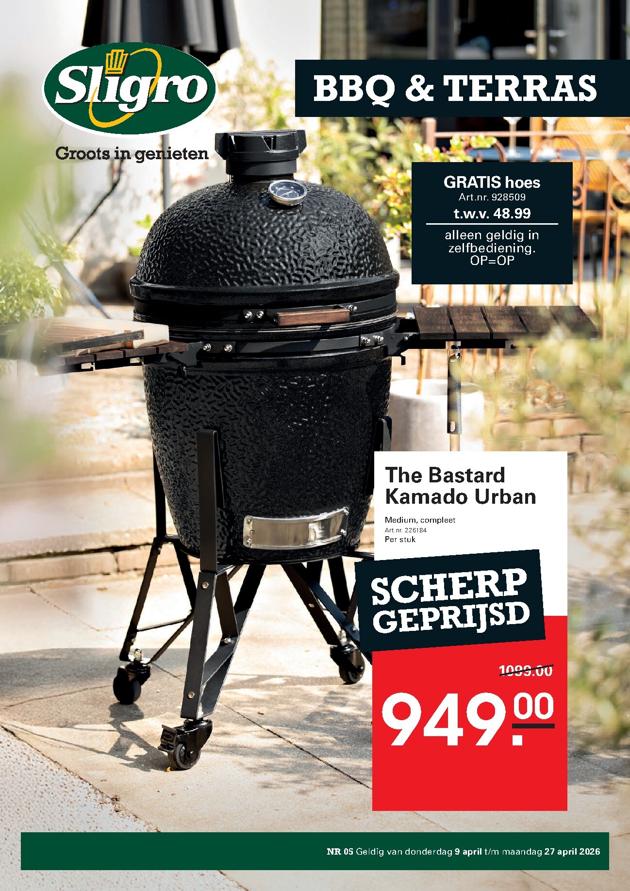 Huidige Sligro - Terras Special: BBQ folder geldig van donderdag 09-04-2026 tot maandag 27-04-2026