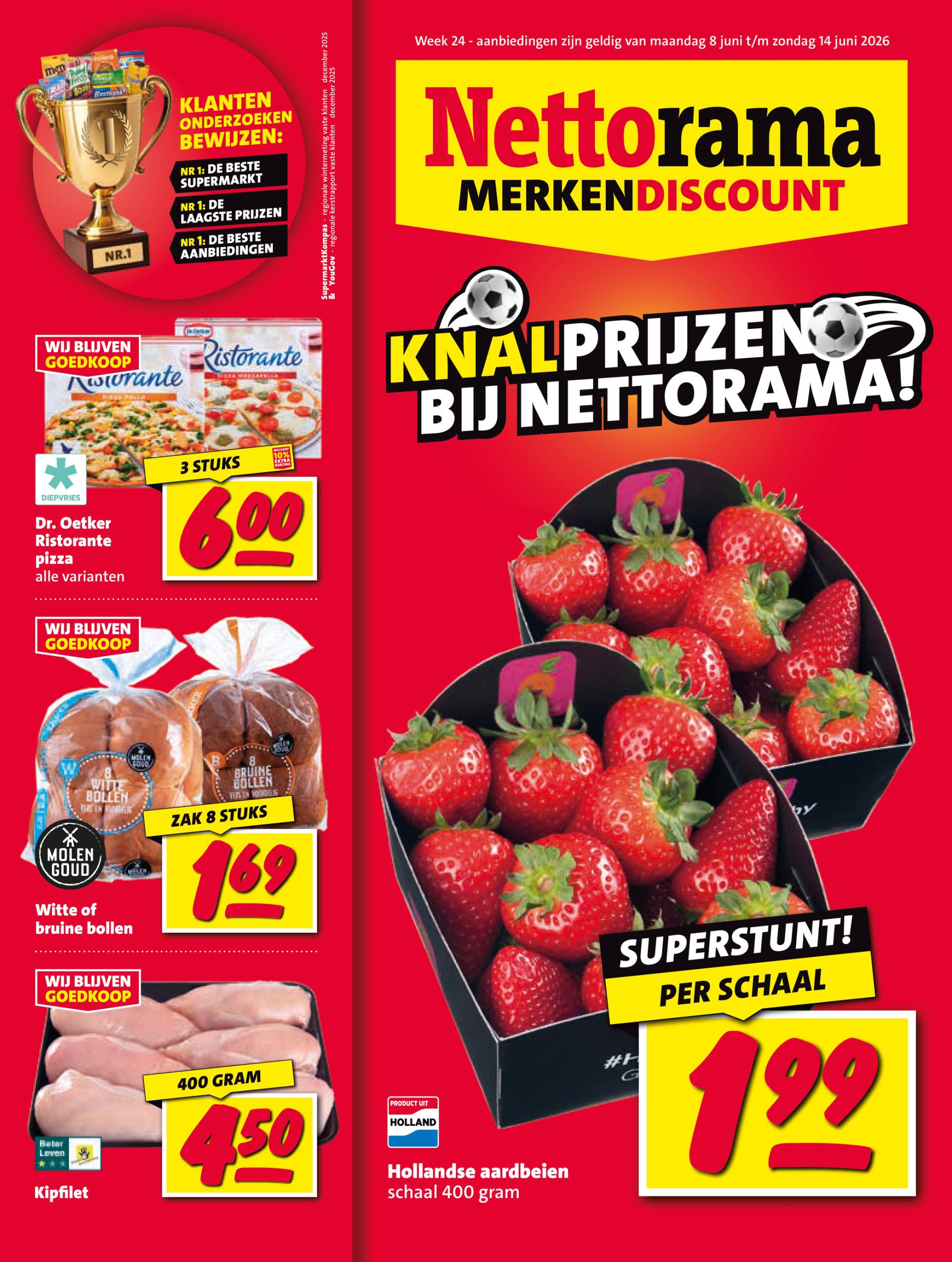Nettorama folder voor volgende week van maandag 08-06-2026 tot zondag 14-06-2026