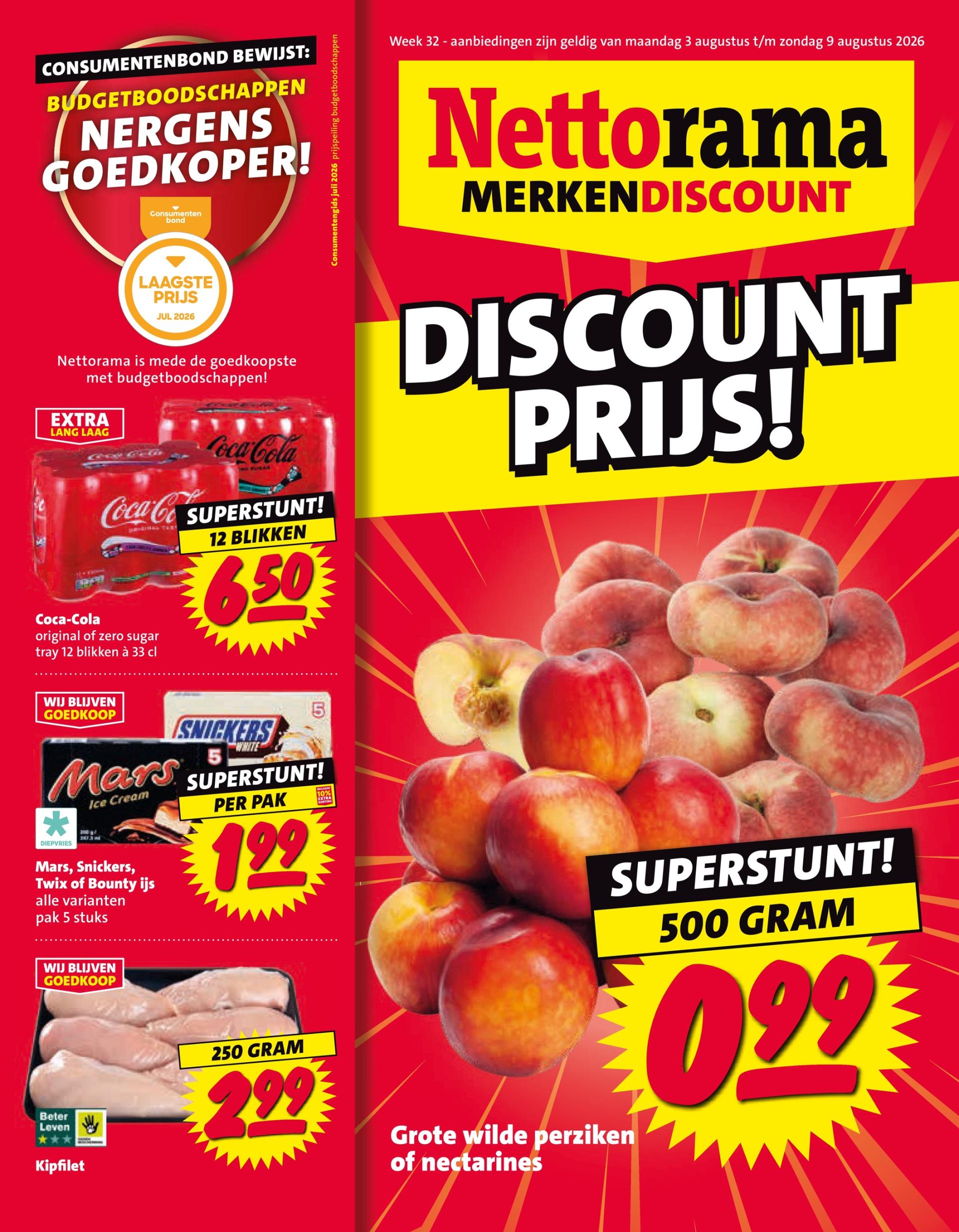 Nettorama folder voor volgende week van maandag 03-08-2026 tot zondag 09-08-2026