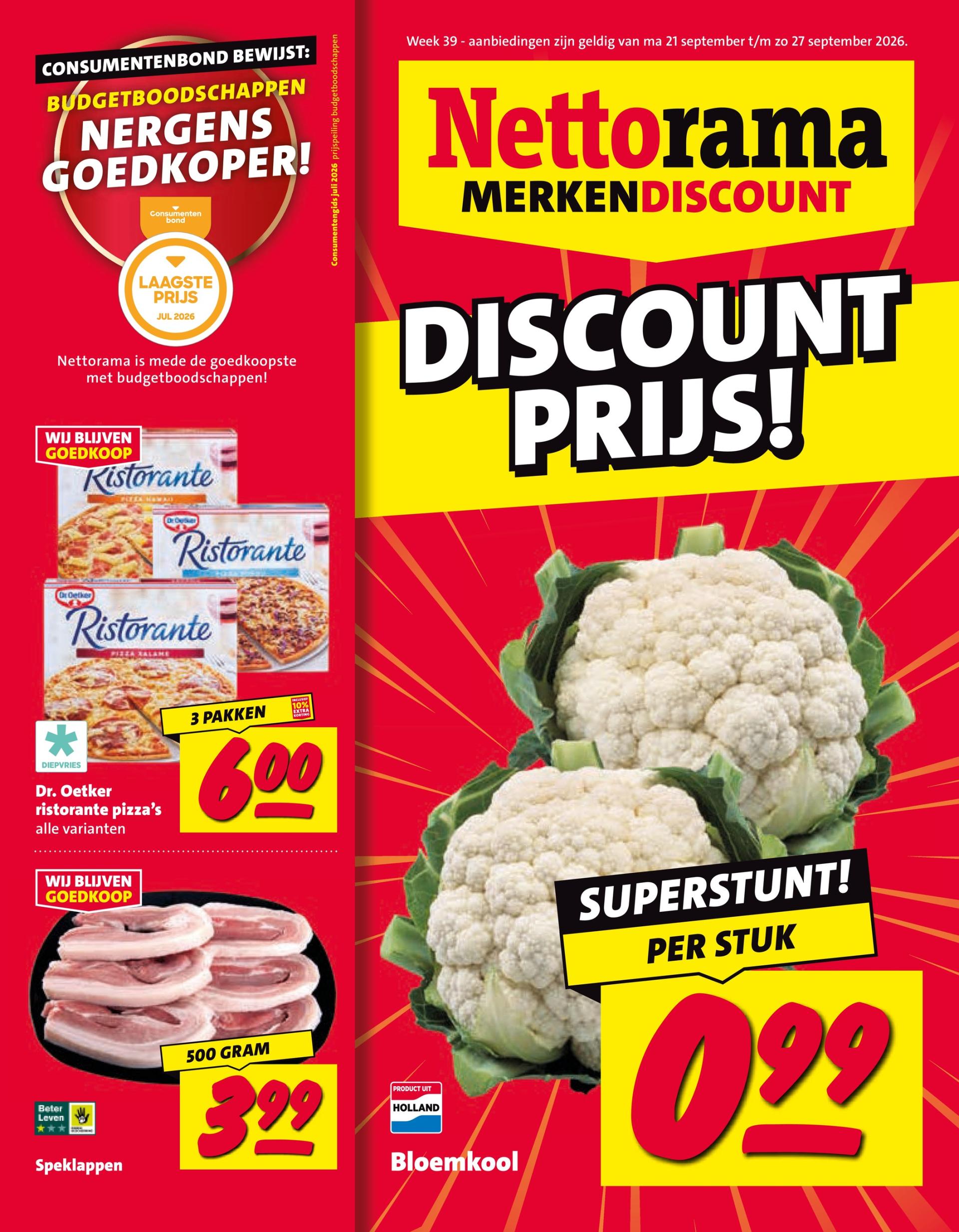 Nettorama folder voor volgende week van maandag 21-09-2026 tot zondag 27-09-2026