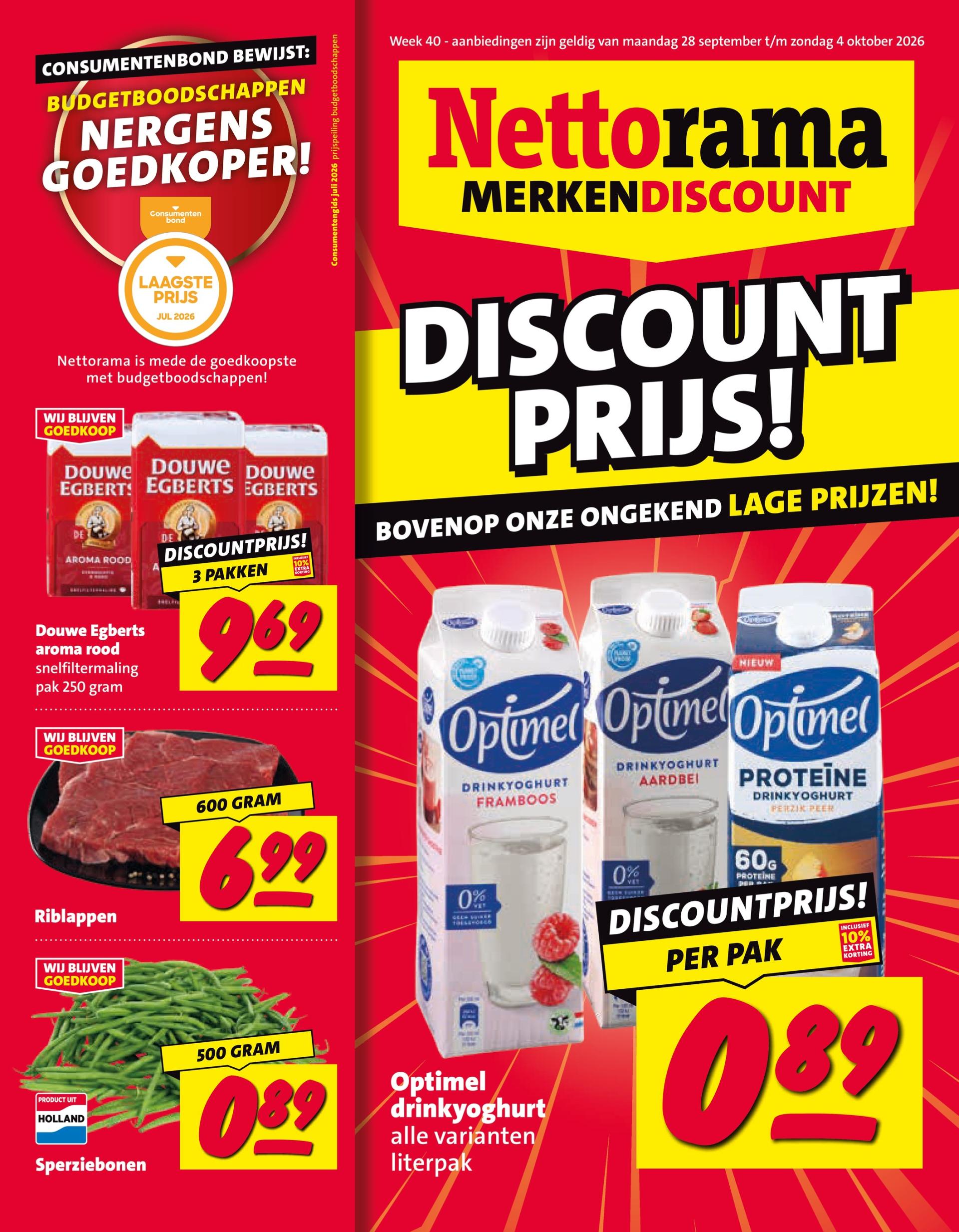 Nettorama folder voor volgende week van maandag 28-09-2026 tot zondag 04-10-2026