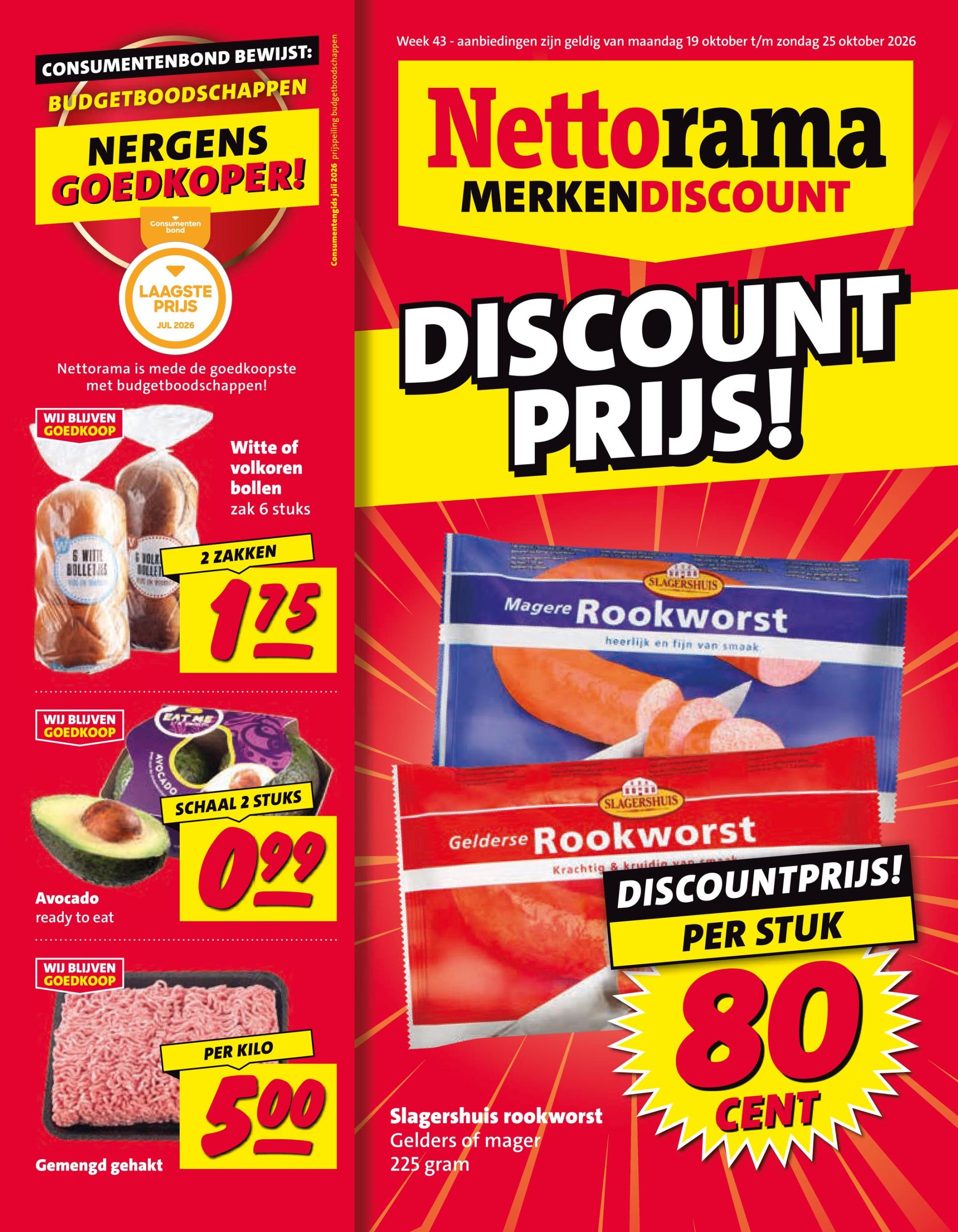 Nettorama folder voor volgende week van maandag 19-10-2026 tot zondag 25-10-2026