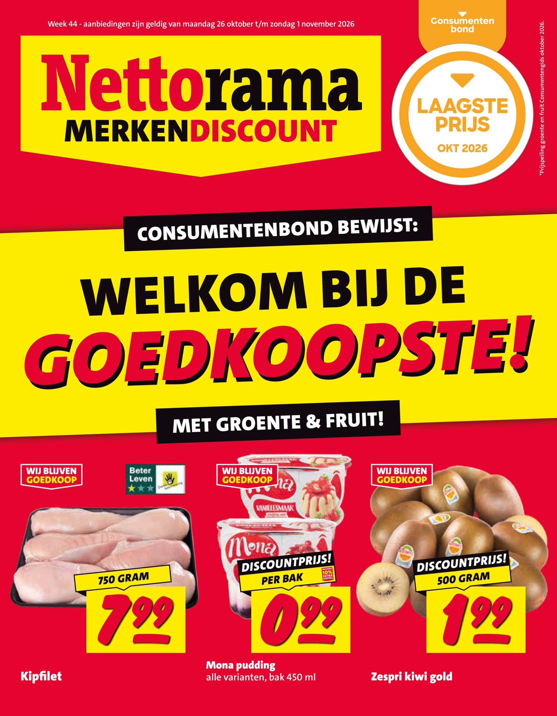 Nettorama folder voor volgende week van maandag 26-10-2026 tot zondag 01-11-2026