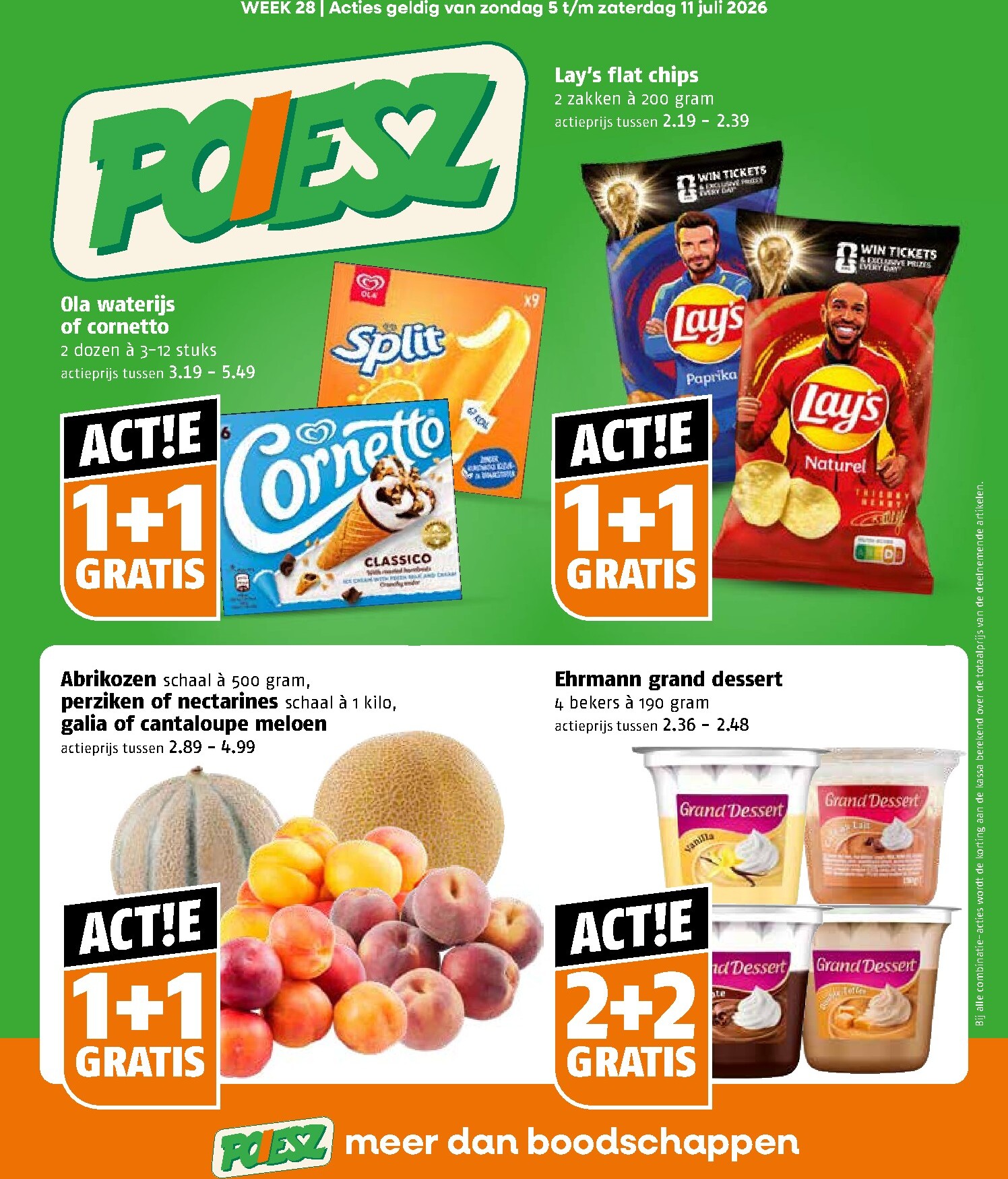 Huidige Poiesz folder geldig van zondag 05-07-2026 tot zaterdag 11-07-2026