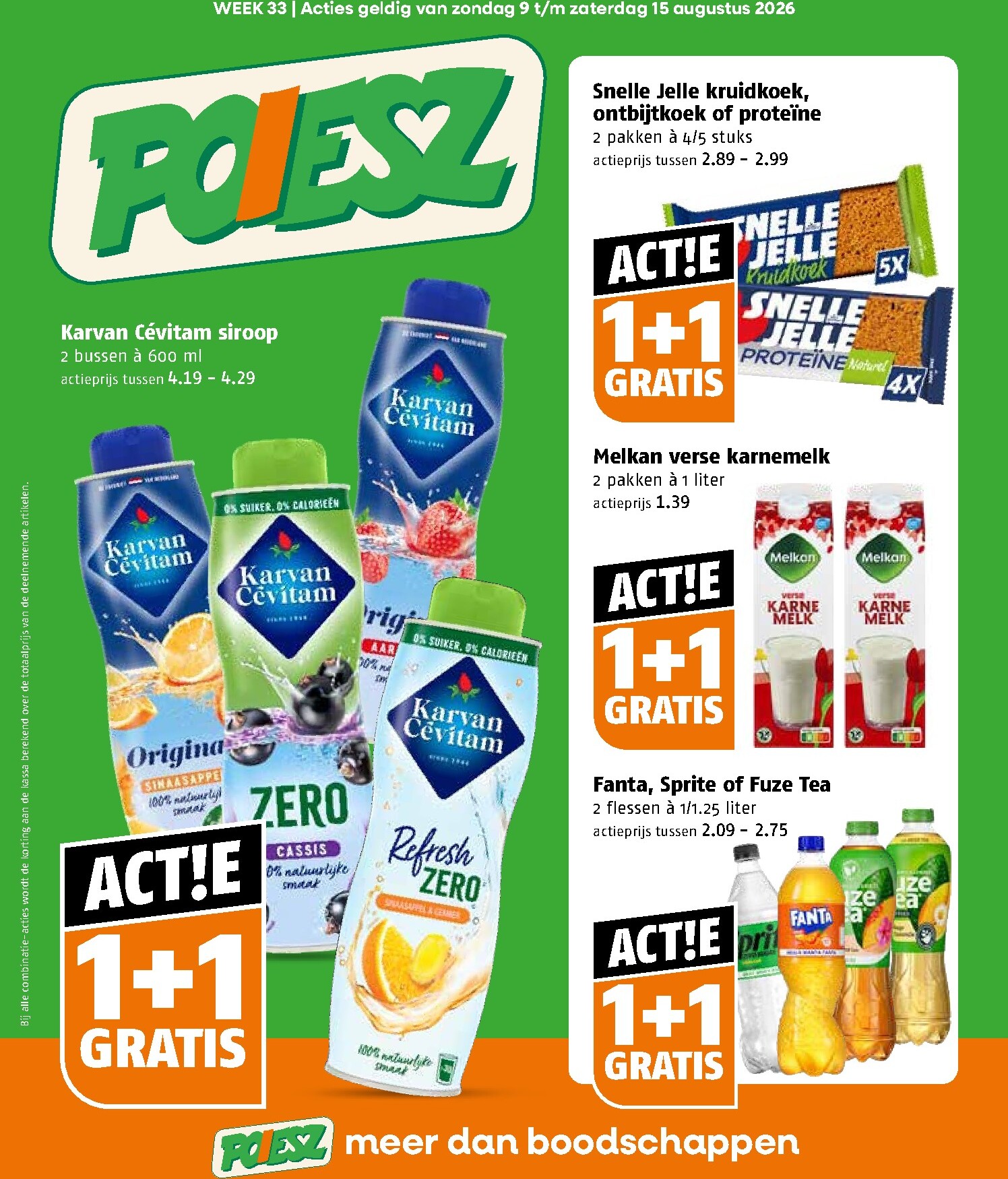 Poiesz folder voor volgende week van zondag 09-08-2026 tot zaterdag 15-08-2026