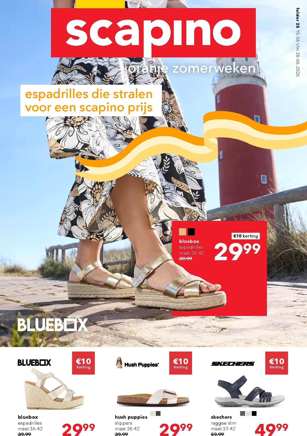 Huidige Scapino - Zomerschoenen folder geldig van maandag 15-06-2026 tot zondag 28-06-2026