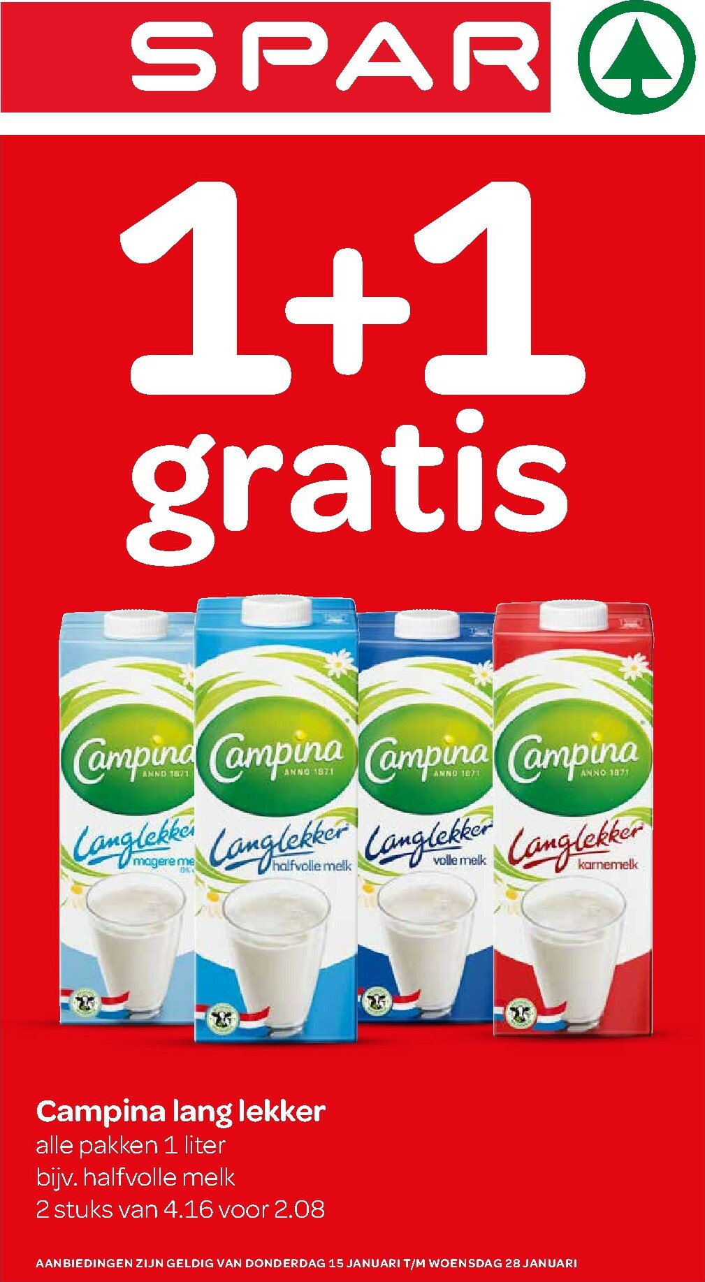 De SPAR folder geldig vanaf 15-01 t/m 28-01