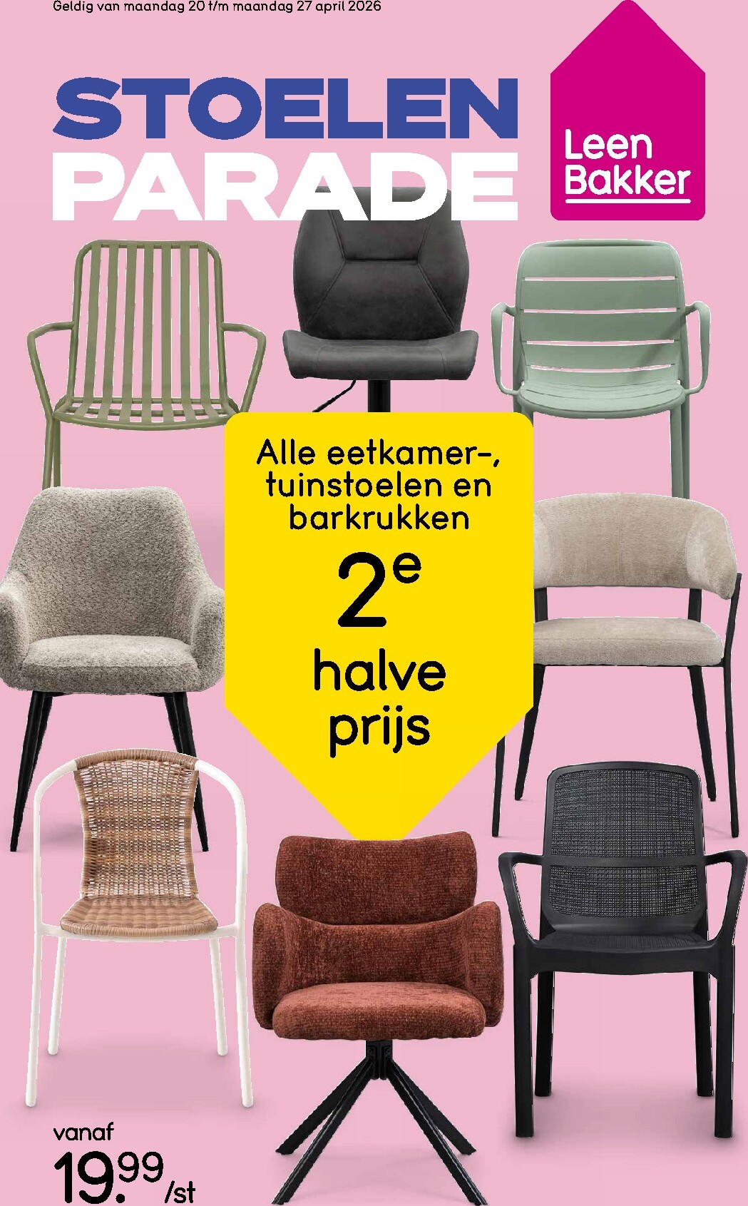 Huidige Leen Bakker folder geldig van maandag 20-04-2026 tot maandag 27-04-2026