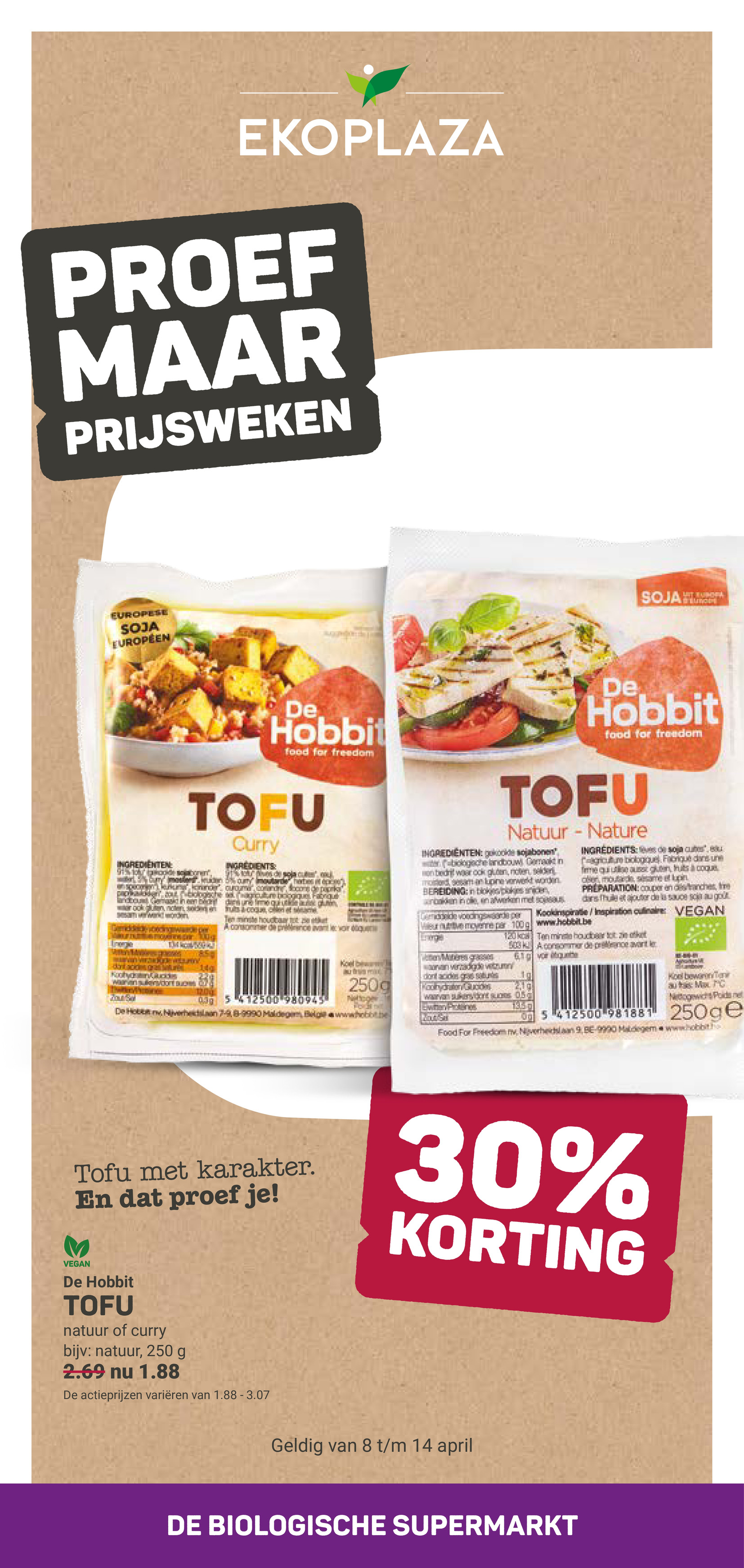 Huidige Ekoplaza folder geldig van woensdag 08-04-2026 tot dinsdag 14-04-2026