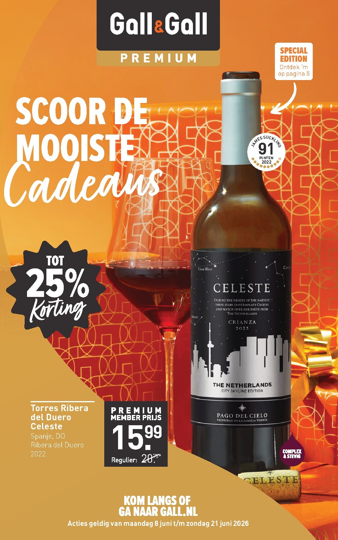 Huidige Gall&Gall Premium folder geldig van maandag 08-06-2026 tot zondag 21-06-2026