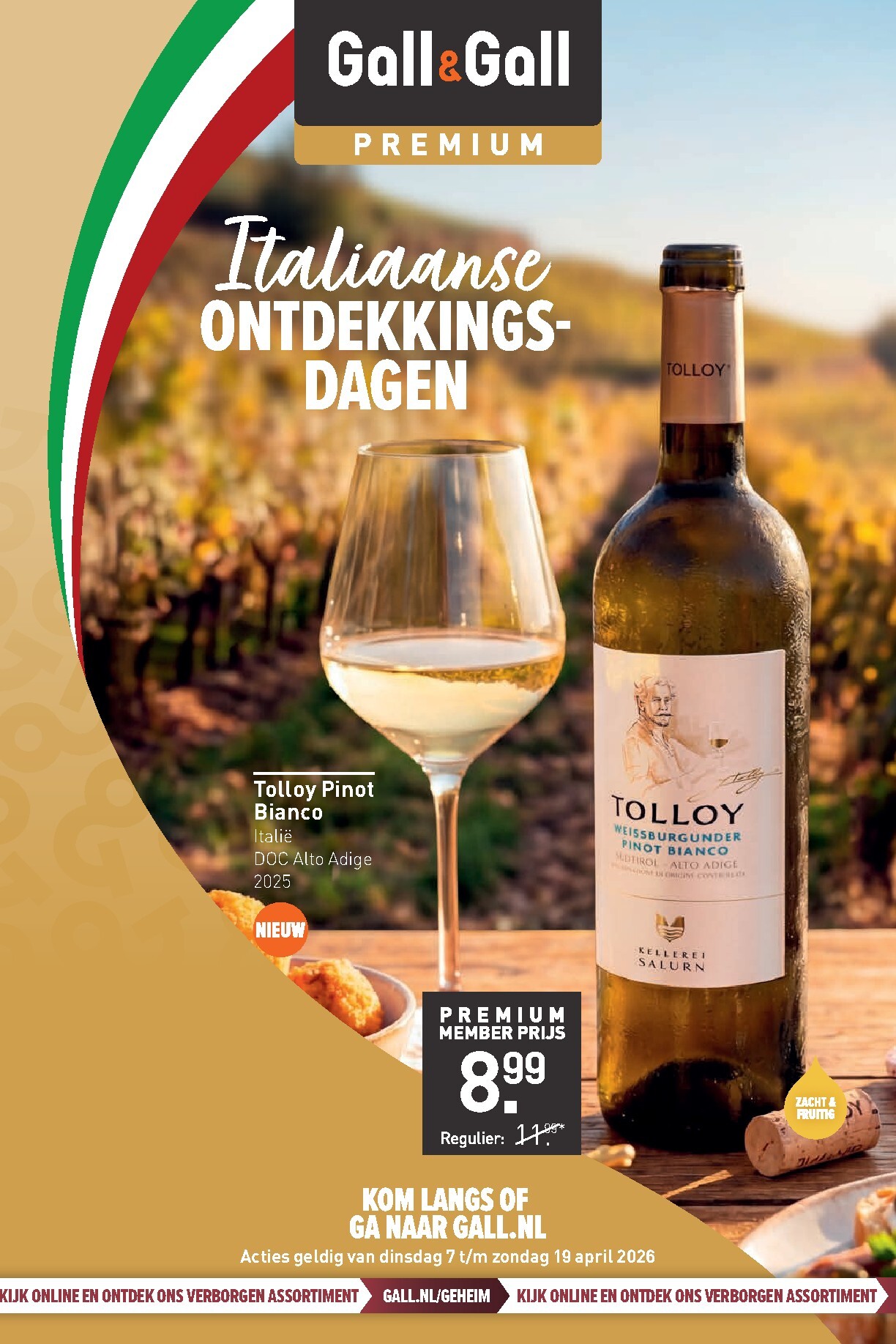 Huidige Gall&Gall Premium folder geldig van dinsdag 07-04-2026 tot zondag 19-04-2026