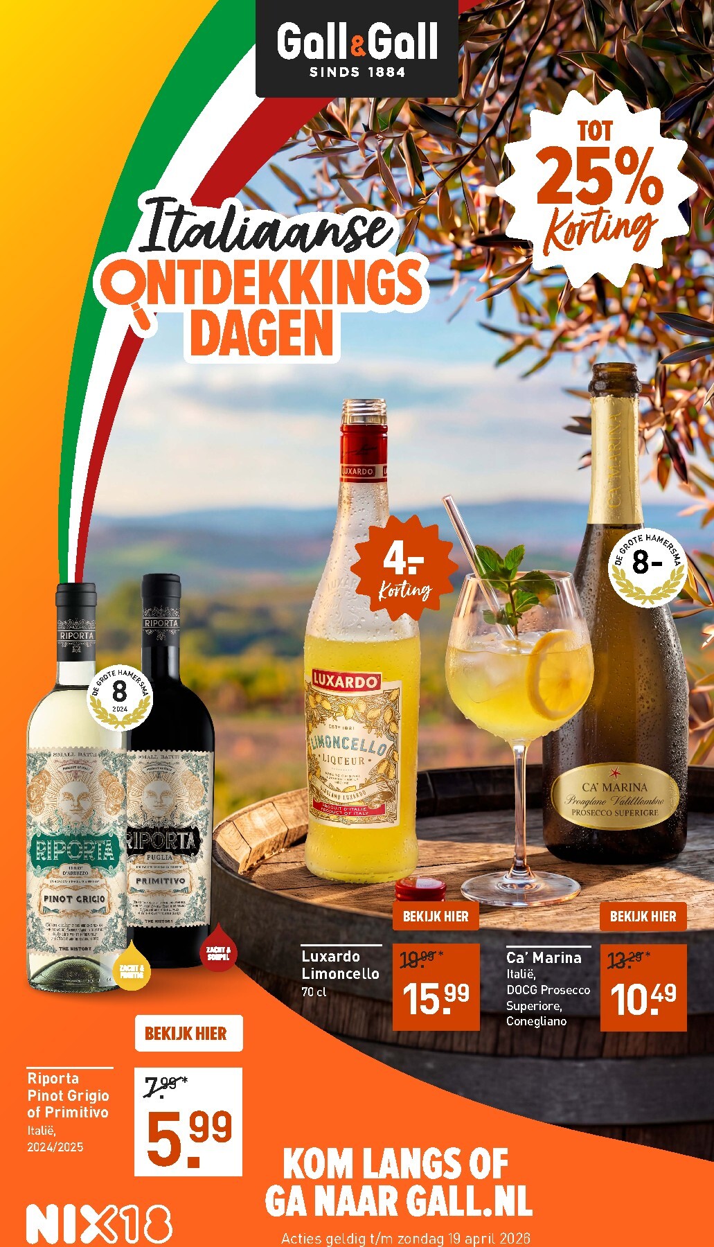 Huidige Gall&Gall folder geldig van dinsdag 07-04-2026 tot zondag 19-04-2026