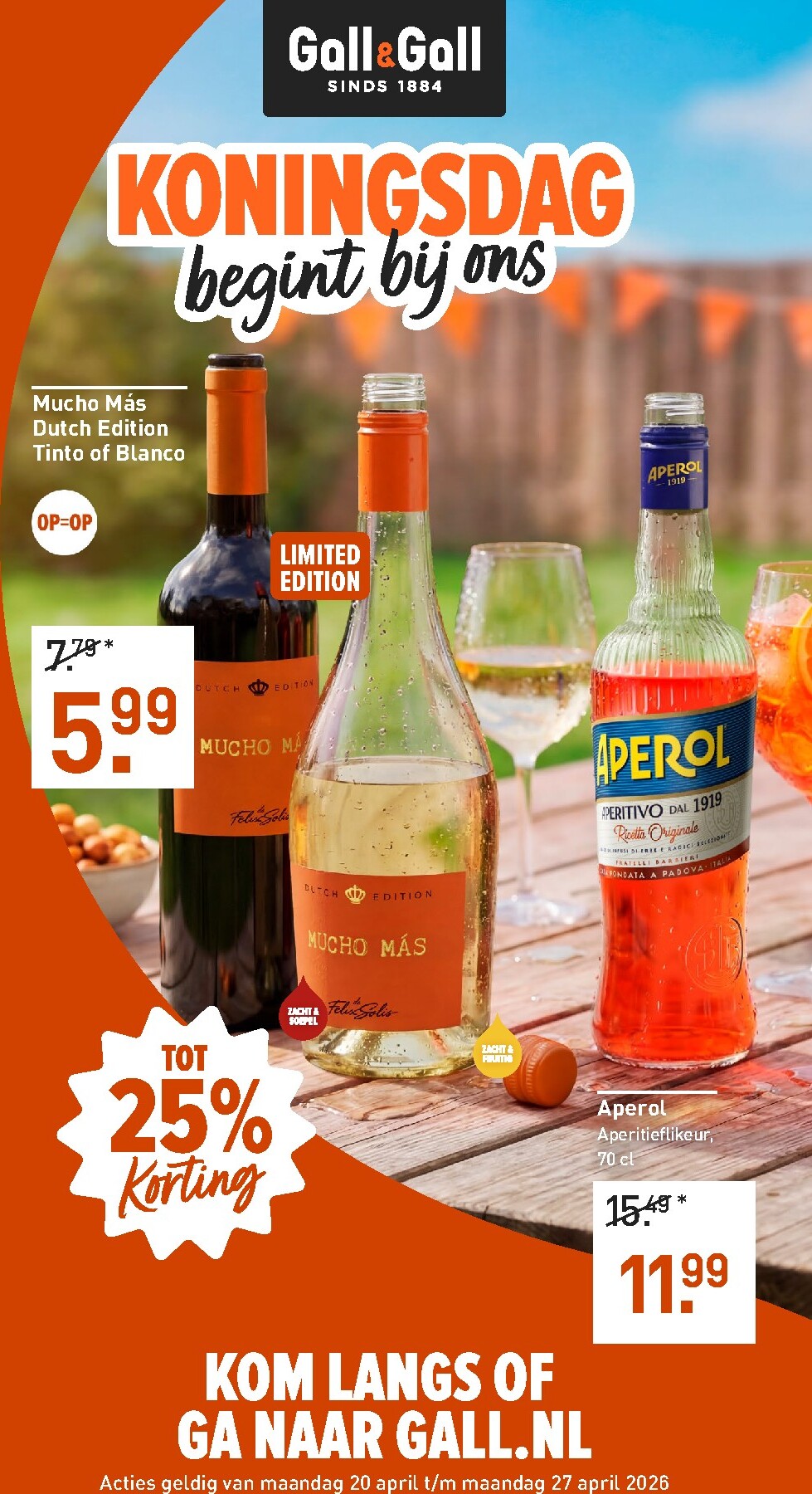 Huidige Gall&Gall folder geldig van maandag 20-04-2026 tot maandag 27-04-2026