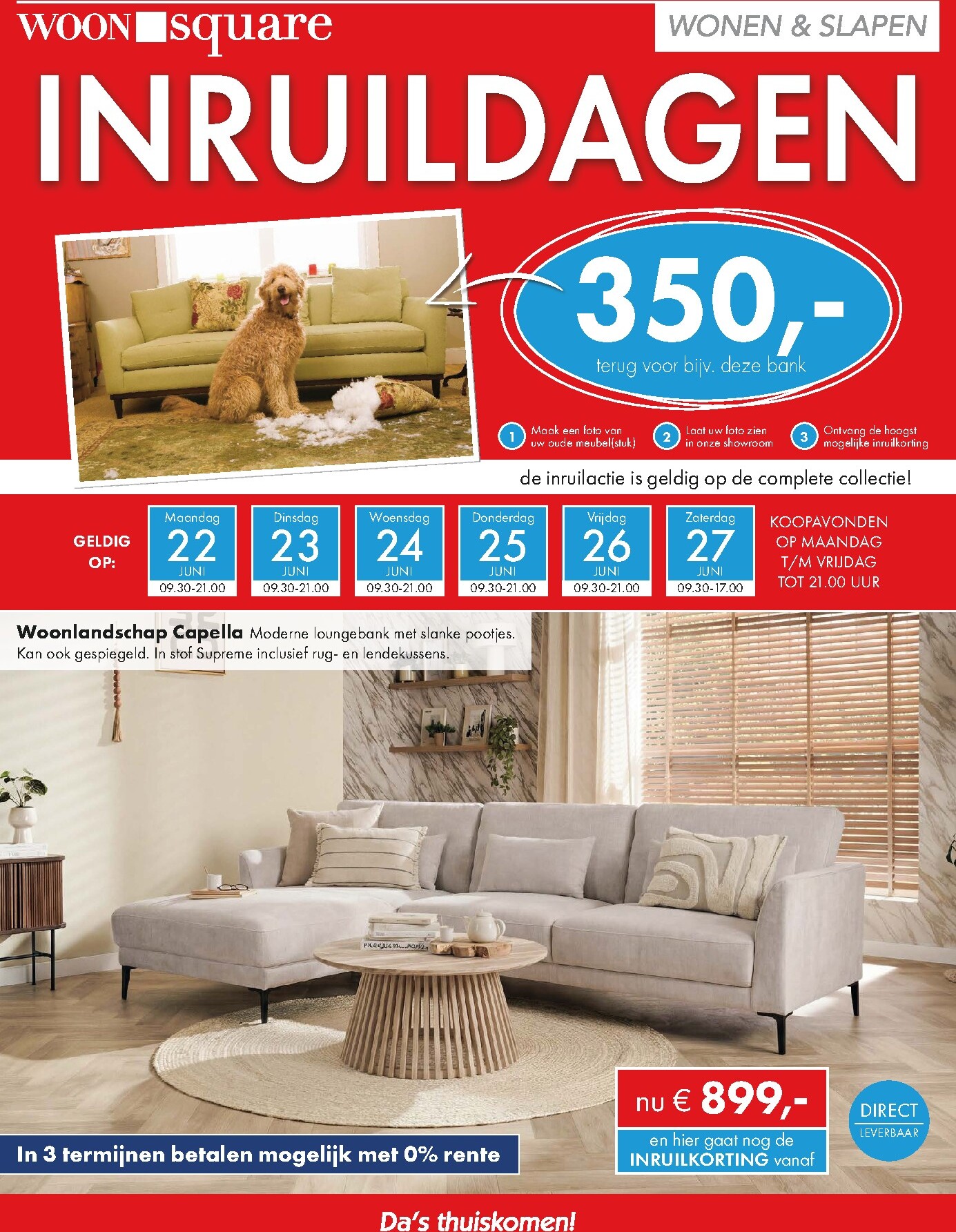 Woonsquare folder voor volgende week van maandag 22-06-2026 tot zaterdag 27-06-2026