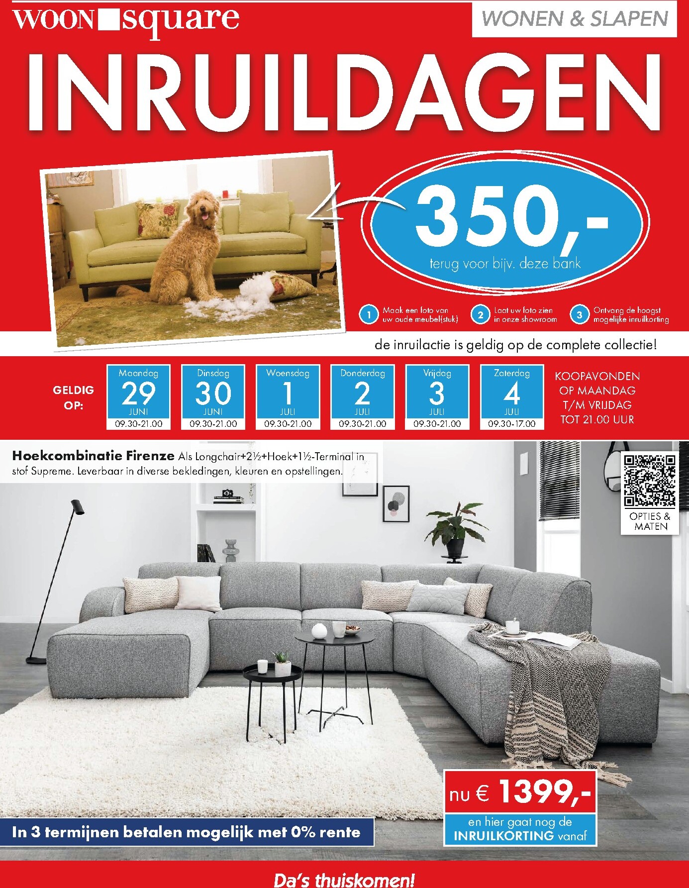 Woonsquare folder voor volgende week van maandag 29-06-2026 tot zaterdag 04-07-2026