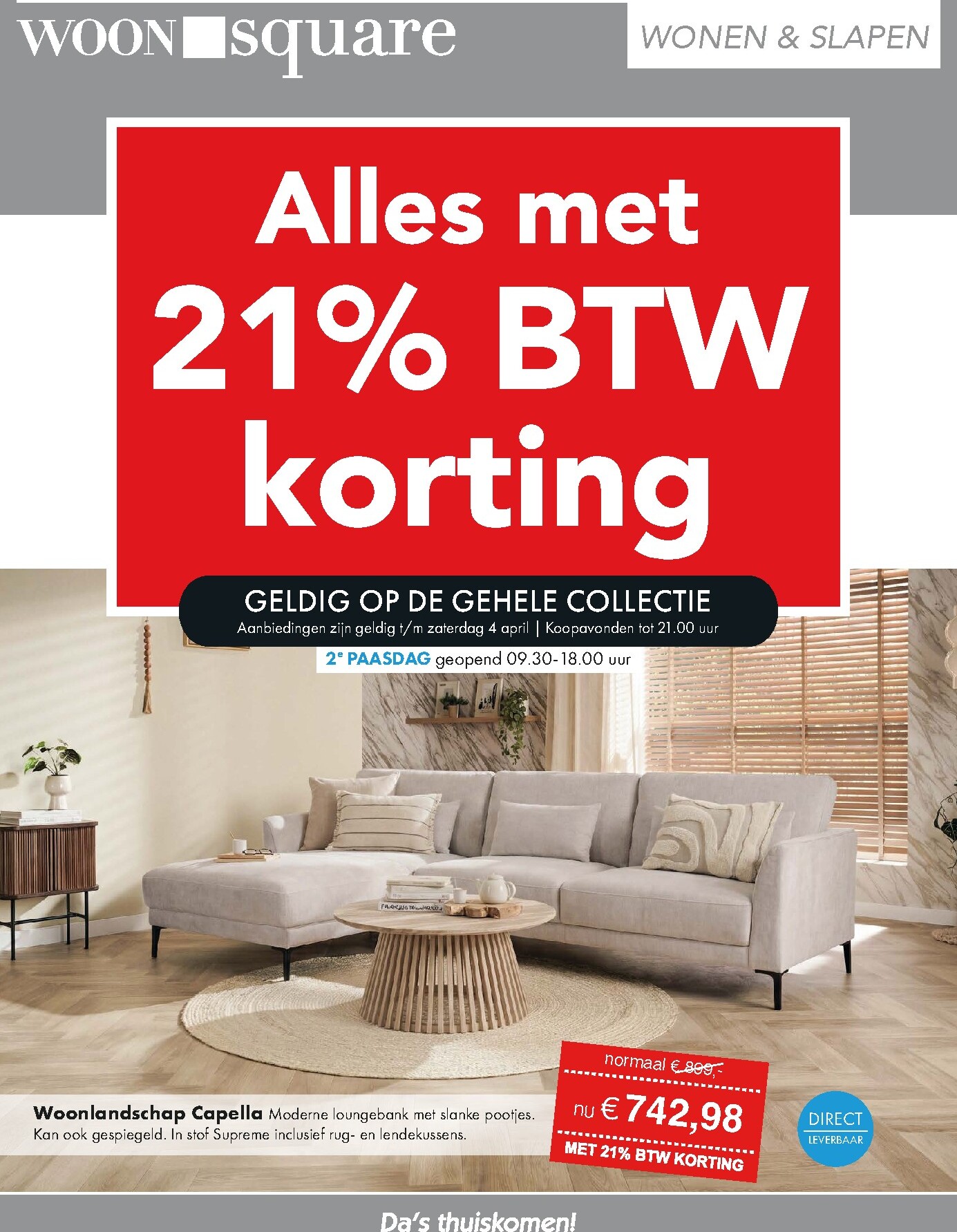 De Woonsquare folder geldig vanaf 30-03-2026 t/m 04-04-2026